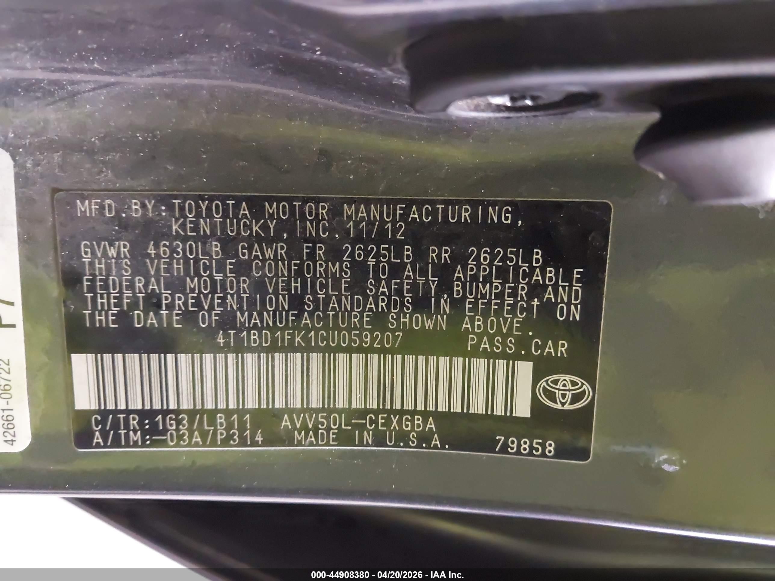 2012 Toyota Camry Hybrid Xle Gray vin: 4T1BD1FK1CU059207