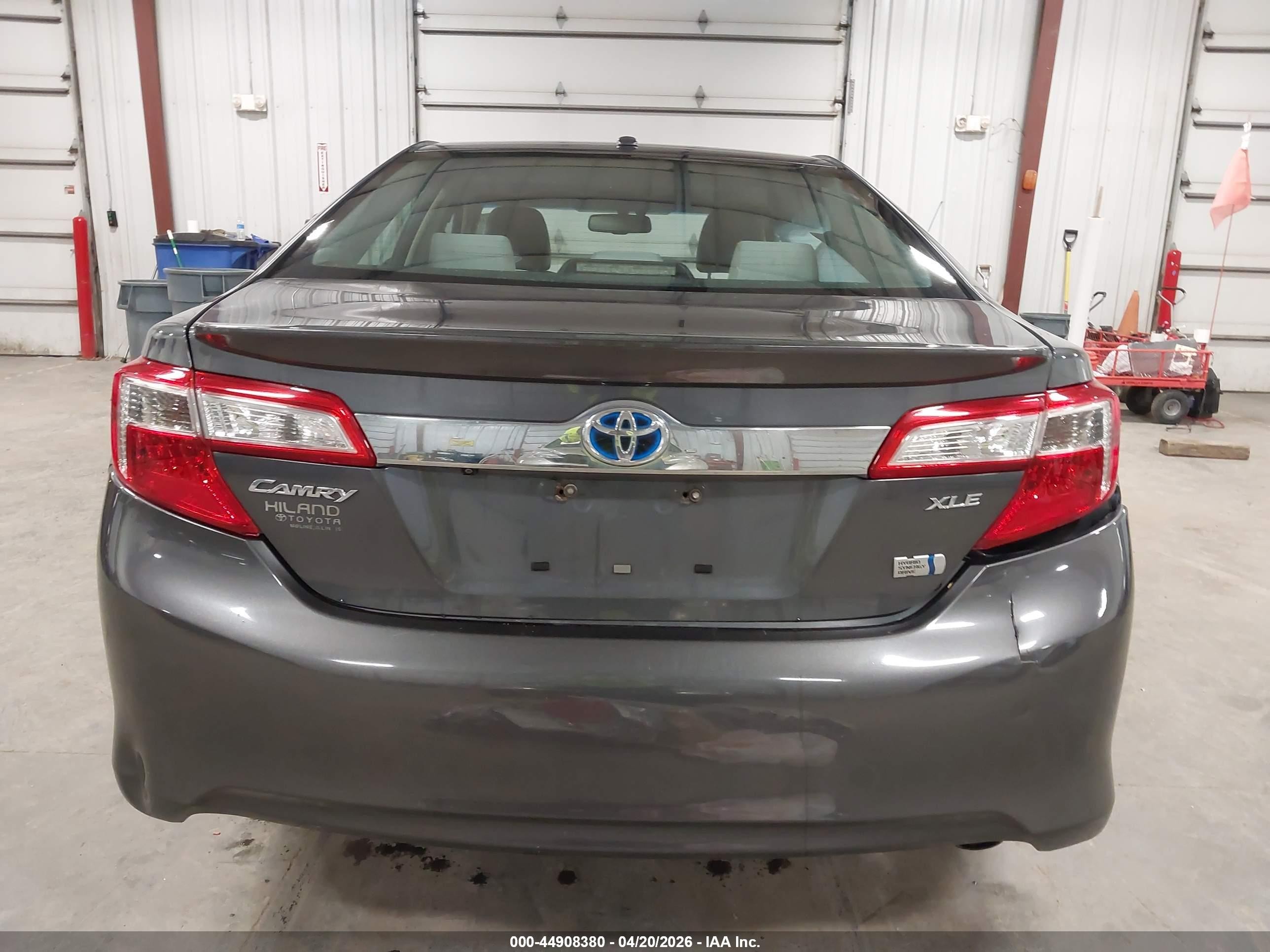 2012 Toyota Camry Hybrid Xle Gray vin: 4T1BD1FK1CU059207