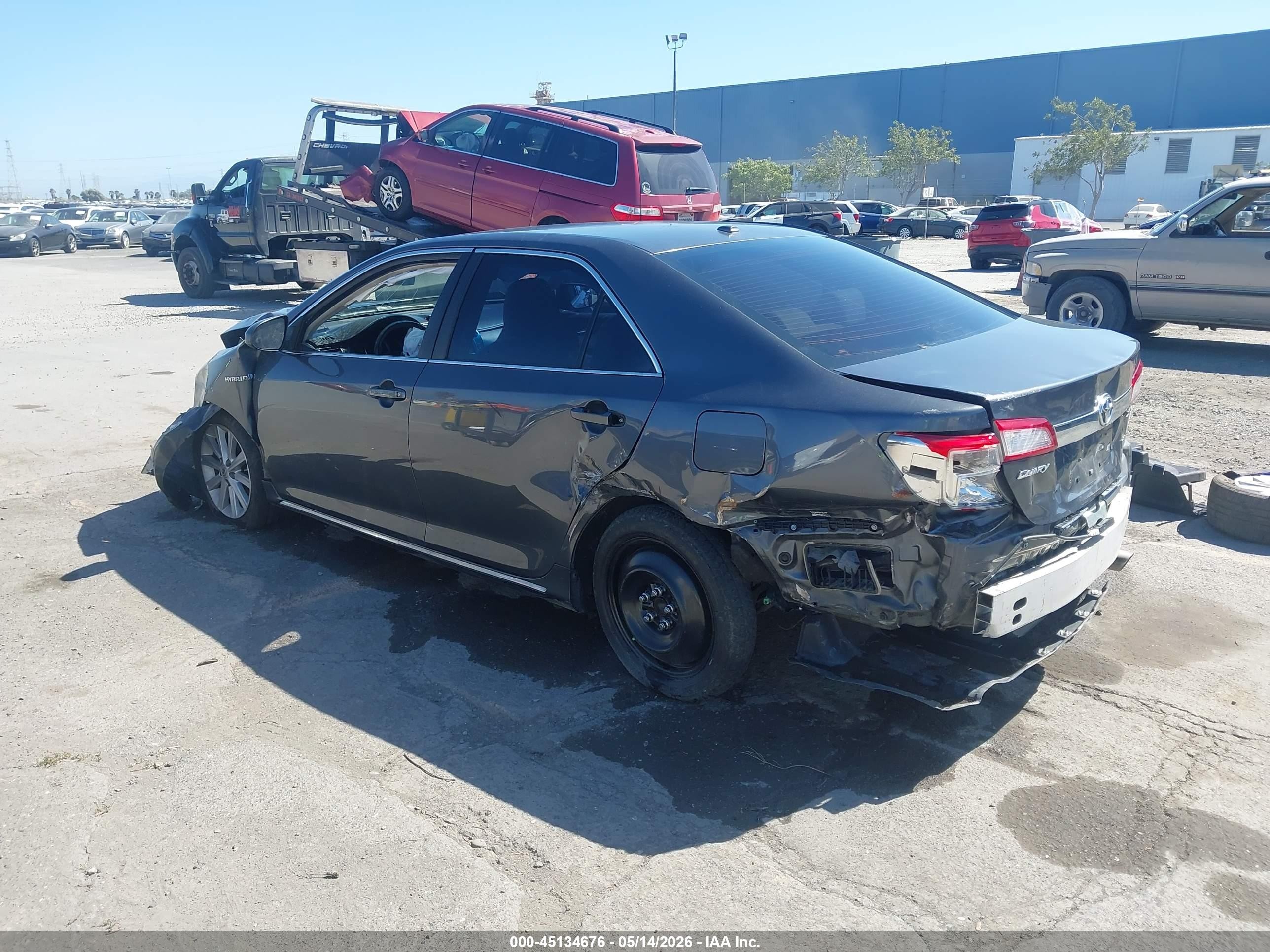 2012 Toyota Camry Hybrid Xle Gray vin: 4T1BD1FK1CU060938