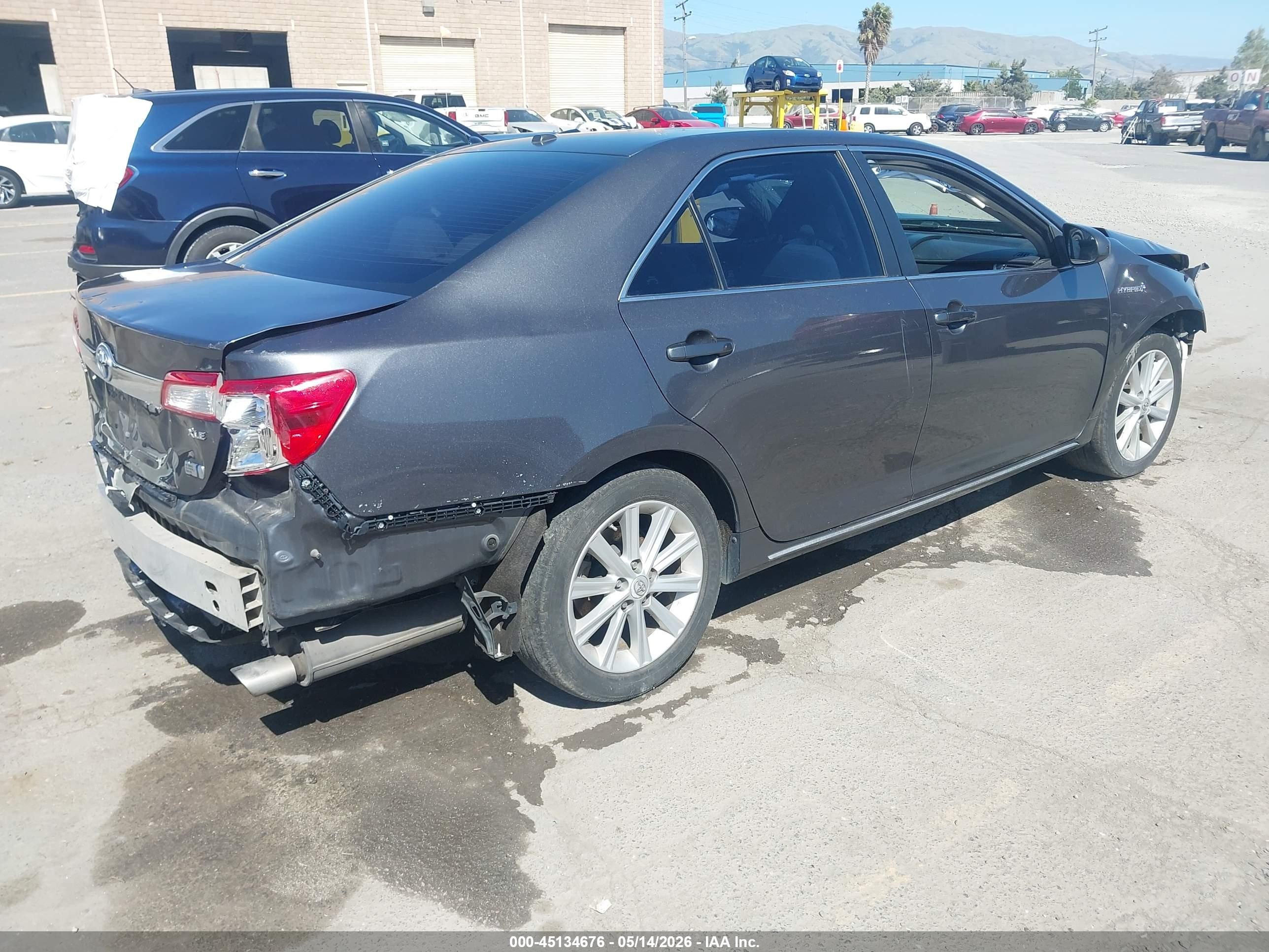 2012 Toyota Camry Hybrid Xle Gray vin: 4T1BD1FK1CU060938
