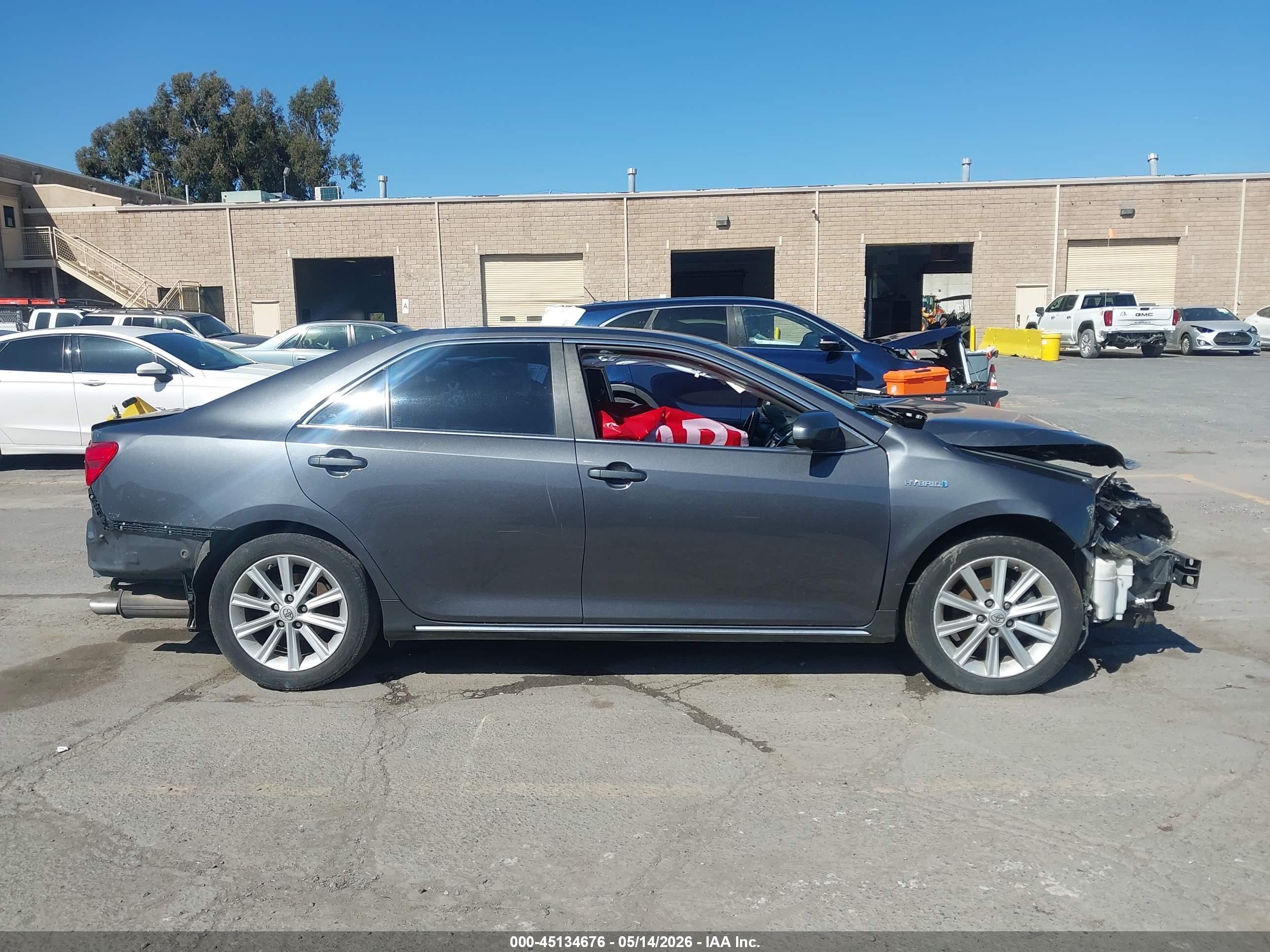 2012 Toyota Camry Hybrid Xle Gray vin: 4T1BD1FK1CU060938