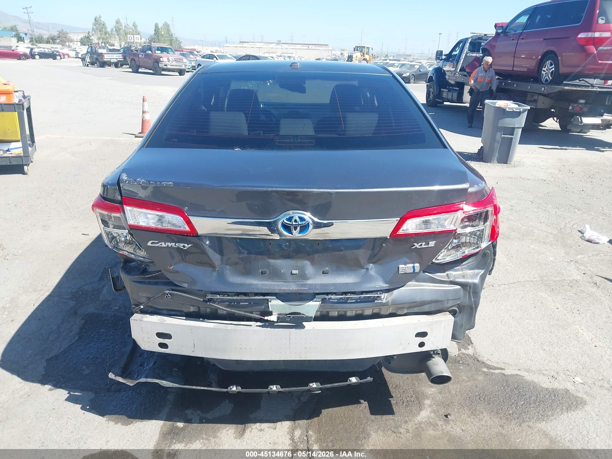 2012 Toyota Camry Hybrid Xle Gray vin: 4T1BD1FK1CU060938