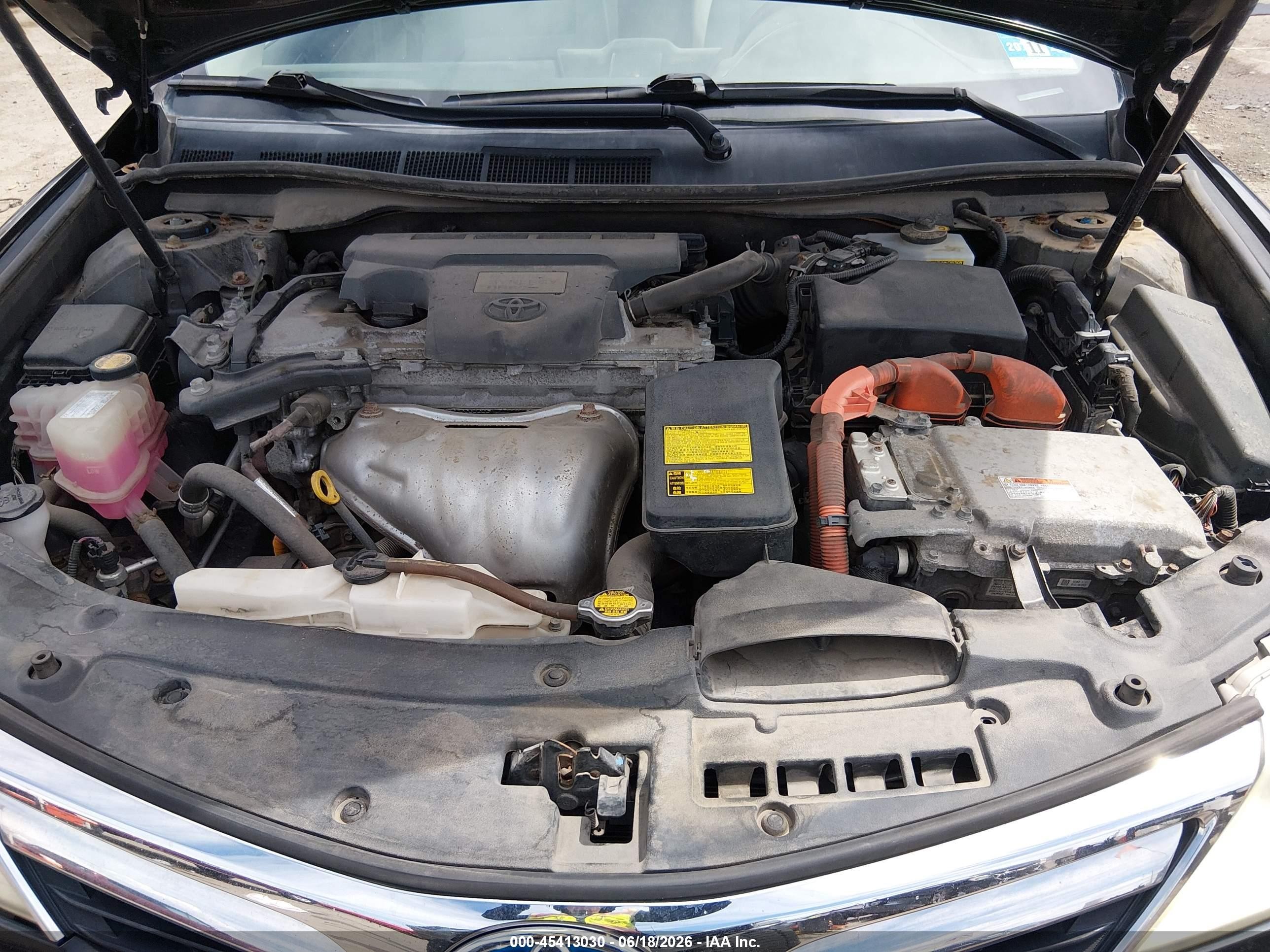 2013 Toyota Camry Hybrid/le/xle Black vin: 4T1BD1FK1DU075540