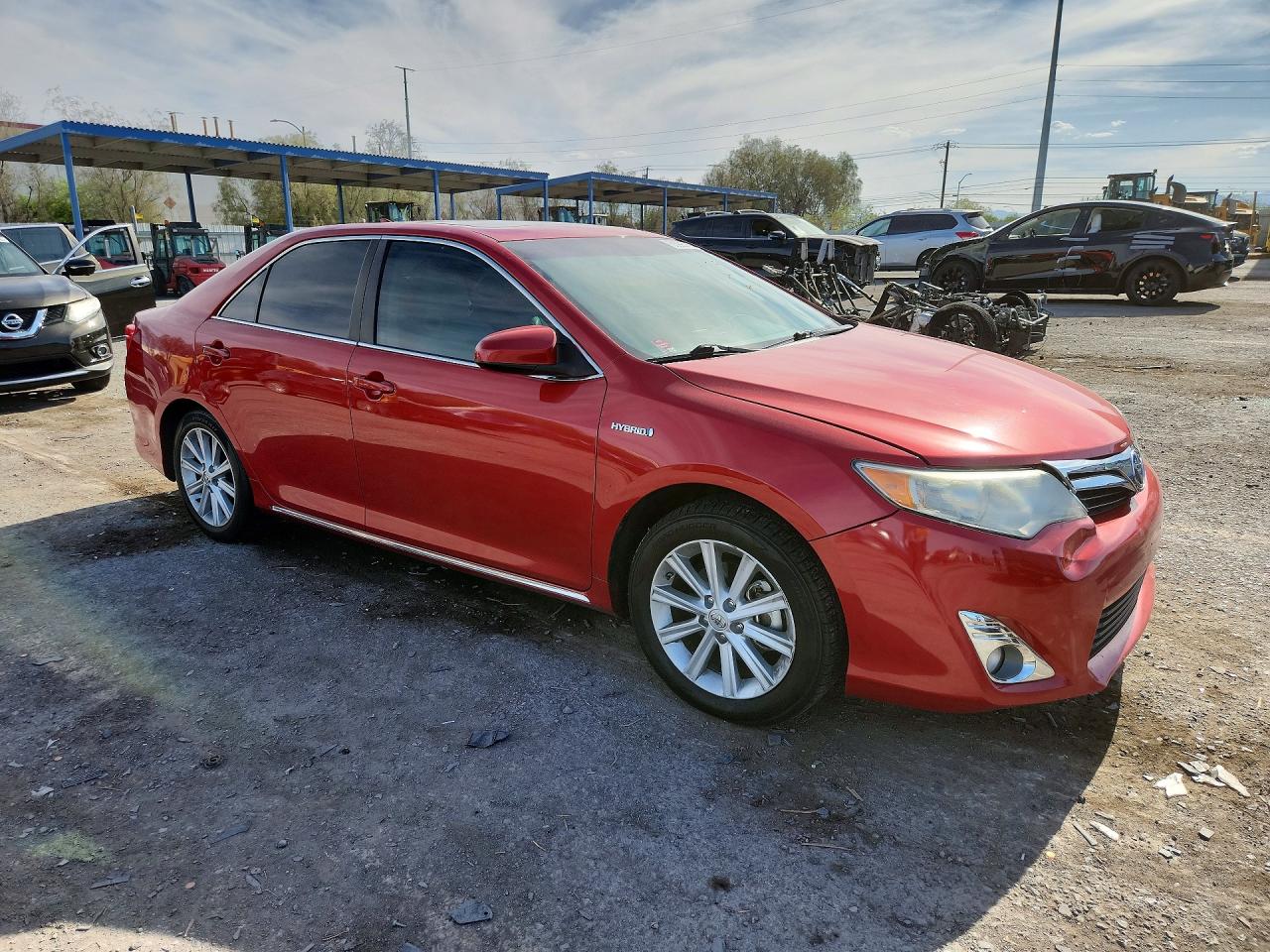 2013 Toyota Camry Hybrid Xle Red vin: 4T1BD1FK1DU076333