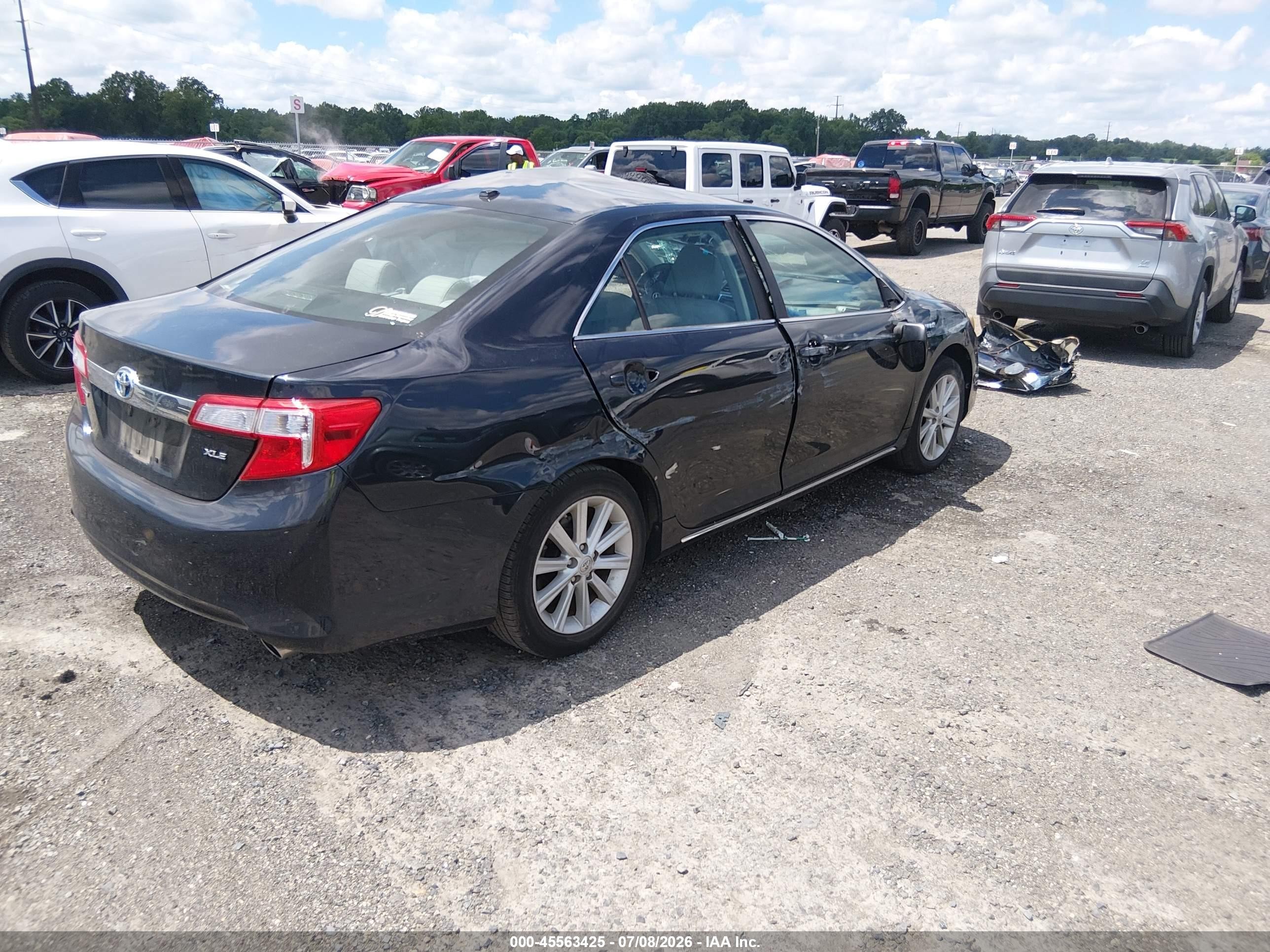 2013 Toyota Camry Hybrid Xle Blue vin: 4T1BD1FK1DU082052