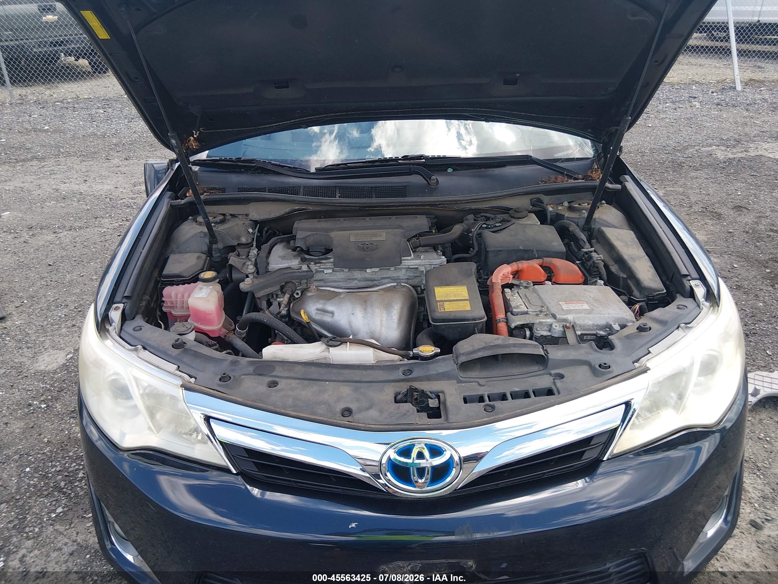 2013 Toyota Camry Hybrid Xle Blue vin: 4T1BD1FK1DU082052