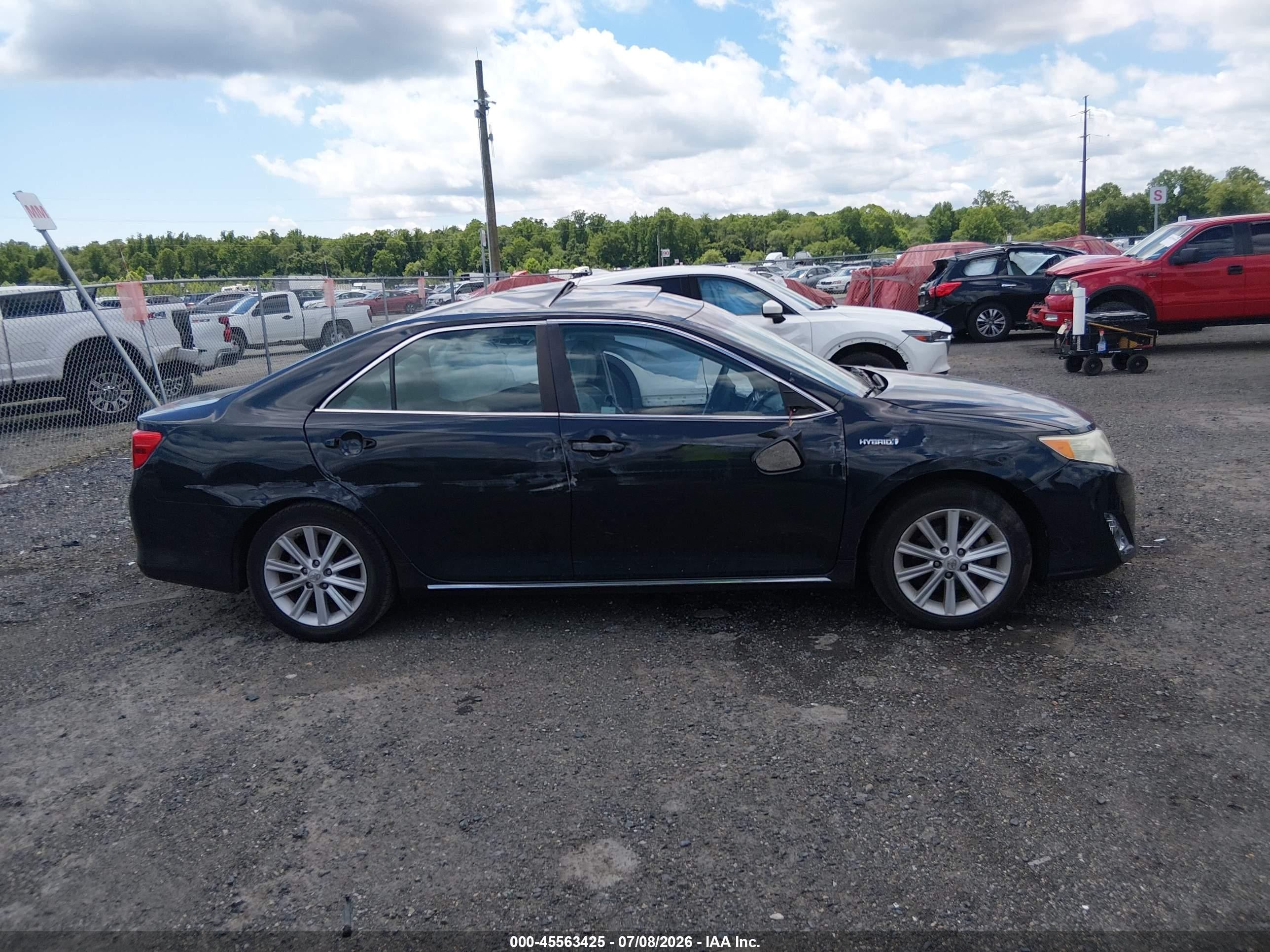 2013 Toyota Camry Hybrid Xle Blue vin: 4T1BD1FK1DU082052
