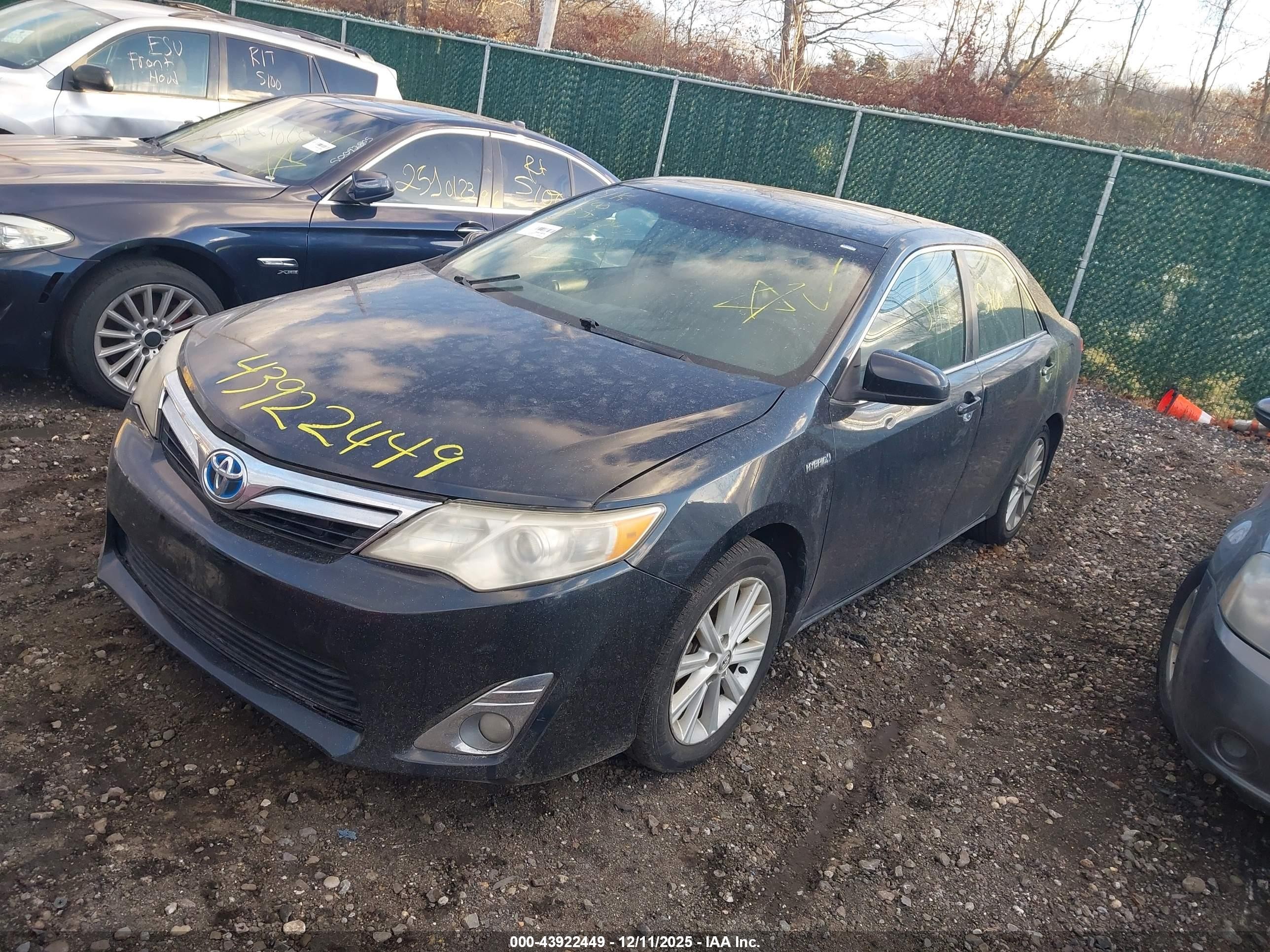 2013 Toyota Camry Hybrid Xle Черный vin: 4T1BD1FK1DU085629