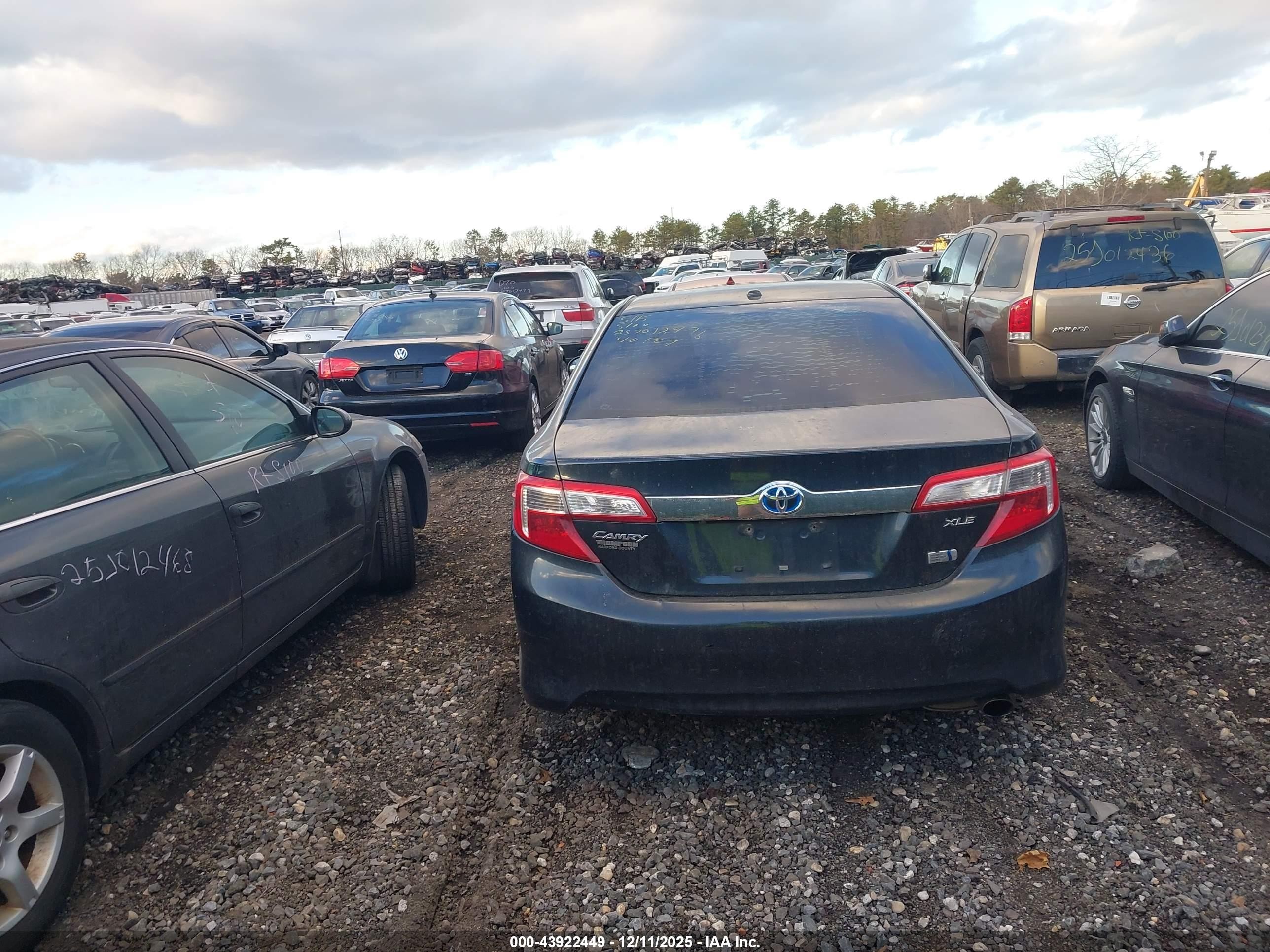 2013 Toyota Camry Hybrid Xle Черный vin: 4T1BD1FK1DU085629