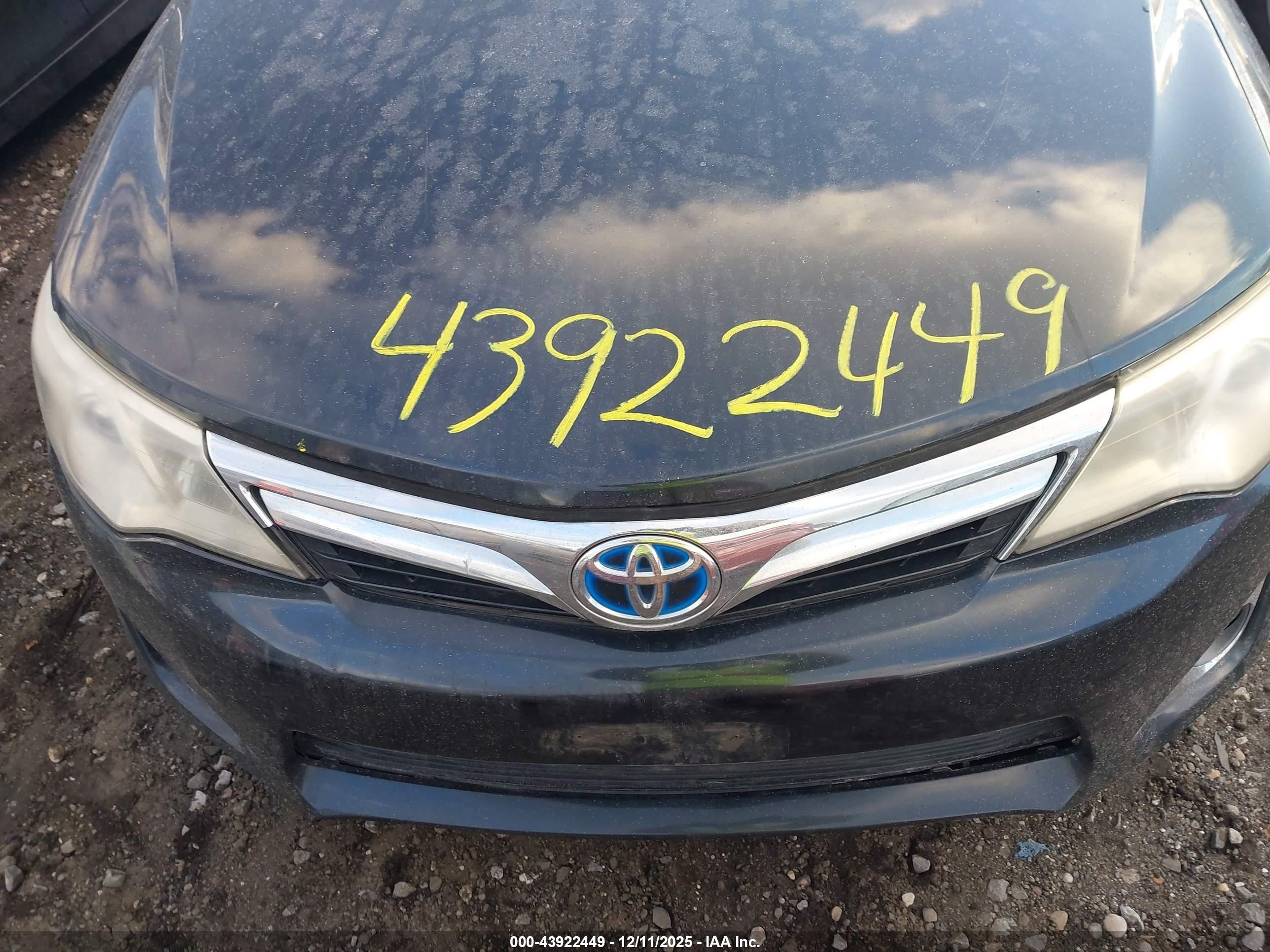 2013 Toyota Camry Hybrid Xle Черный vin: 4T1BD1FK1DU085629