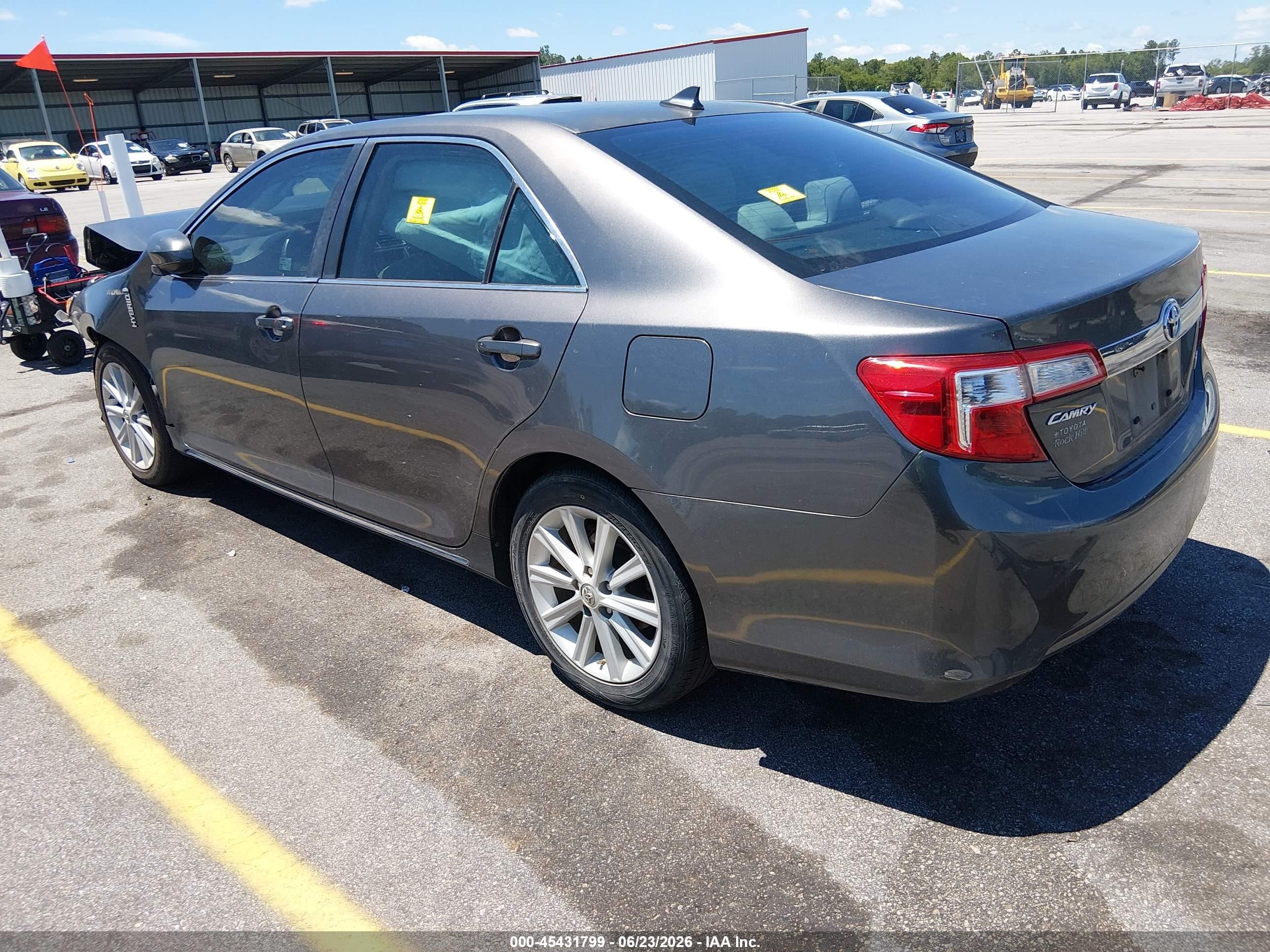 2013 Toyota Camry Hybrid Xle Серый vin: 4T1BD1FK1DU087641