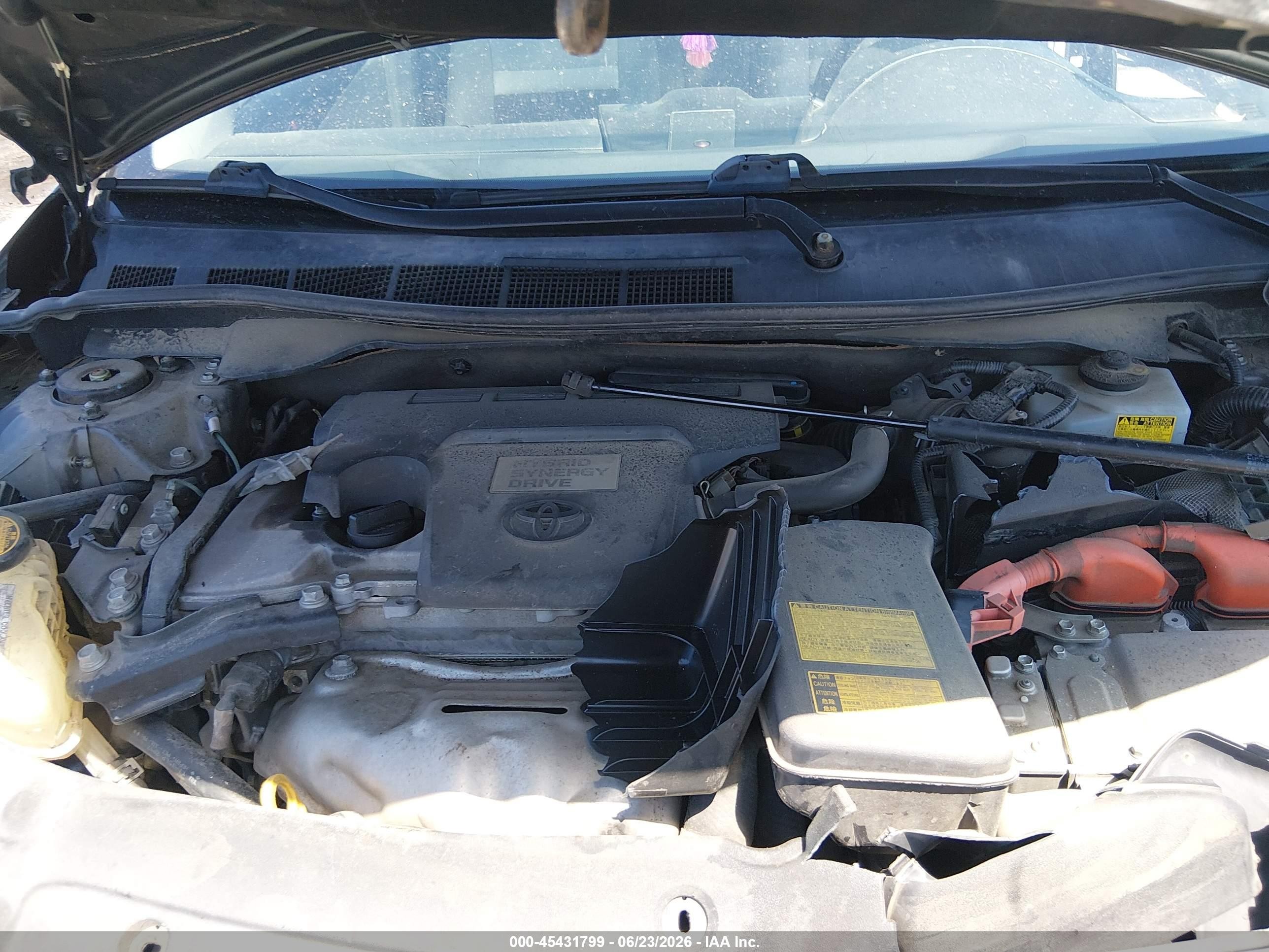 2013 Toyota Camry Hybrid Xle Серый vin: 4T1BD1FK1DU087641