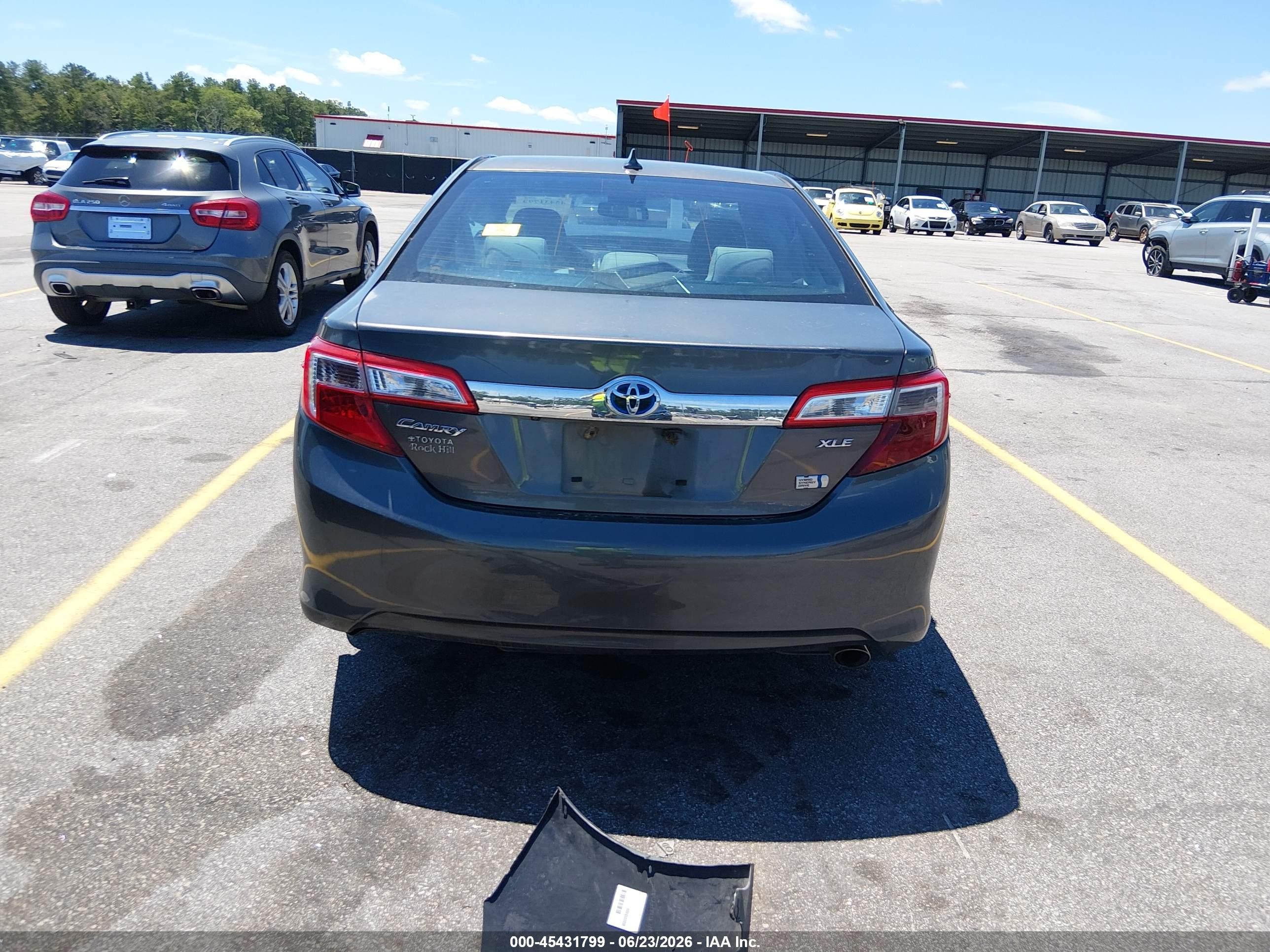 2013 Toyota Camry Hybrid Xle Серый vin: 4T1BD1FK1DU087641