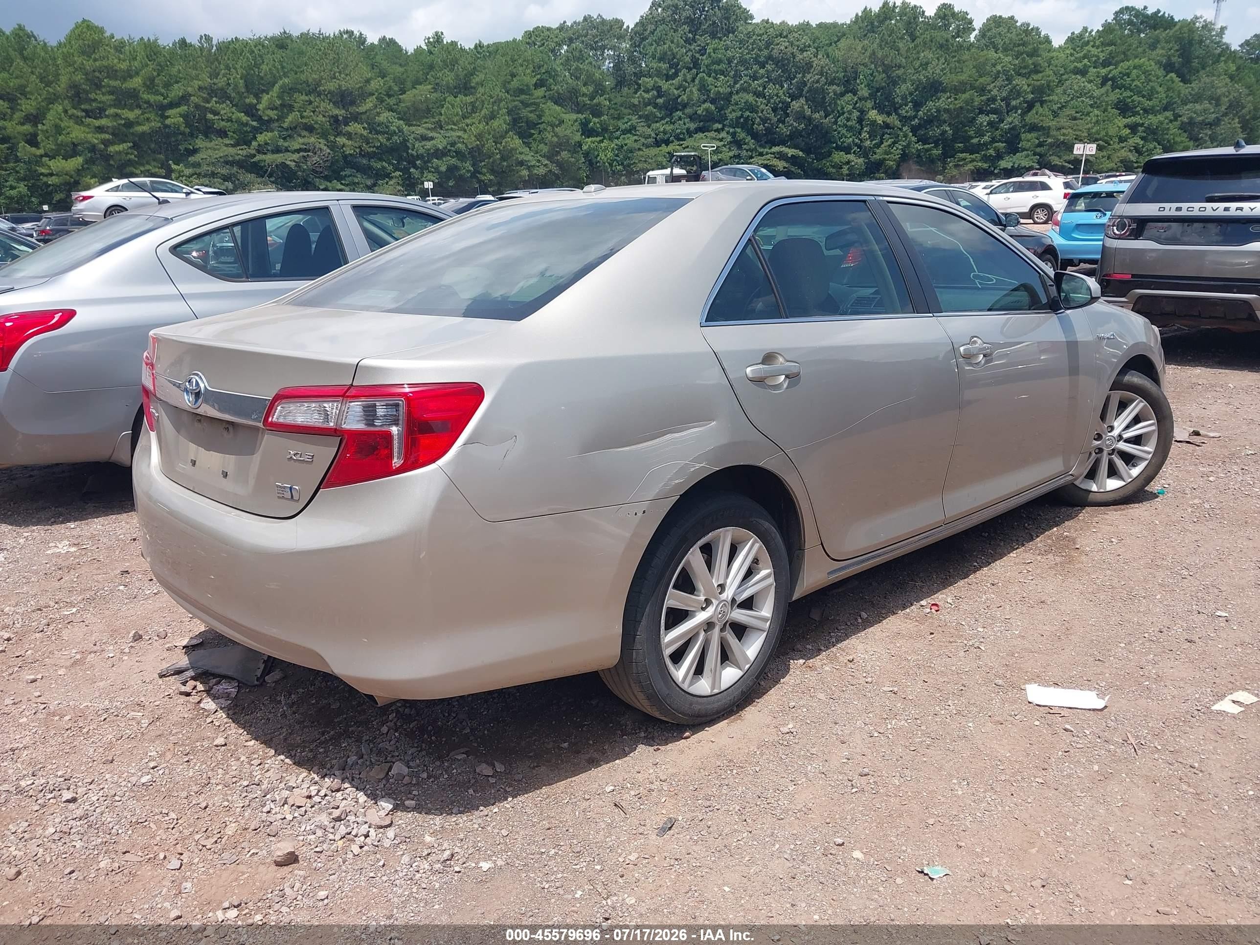 2013 Toyota Camry Hybrid Xle Silver vin: 4T1BD1FK1DU090572