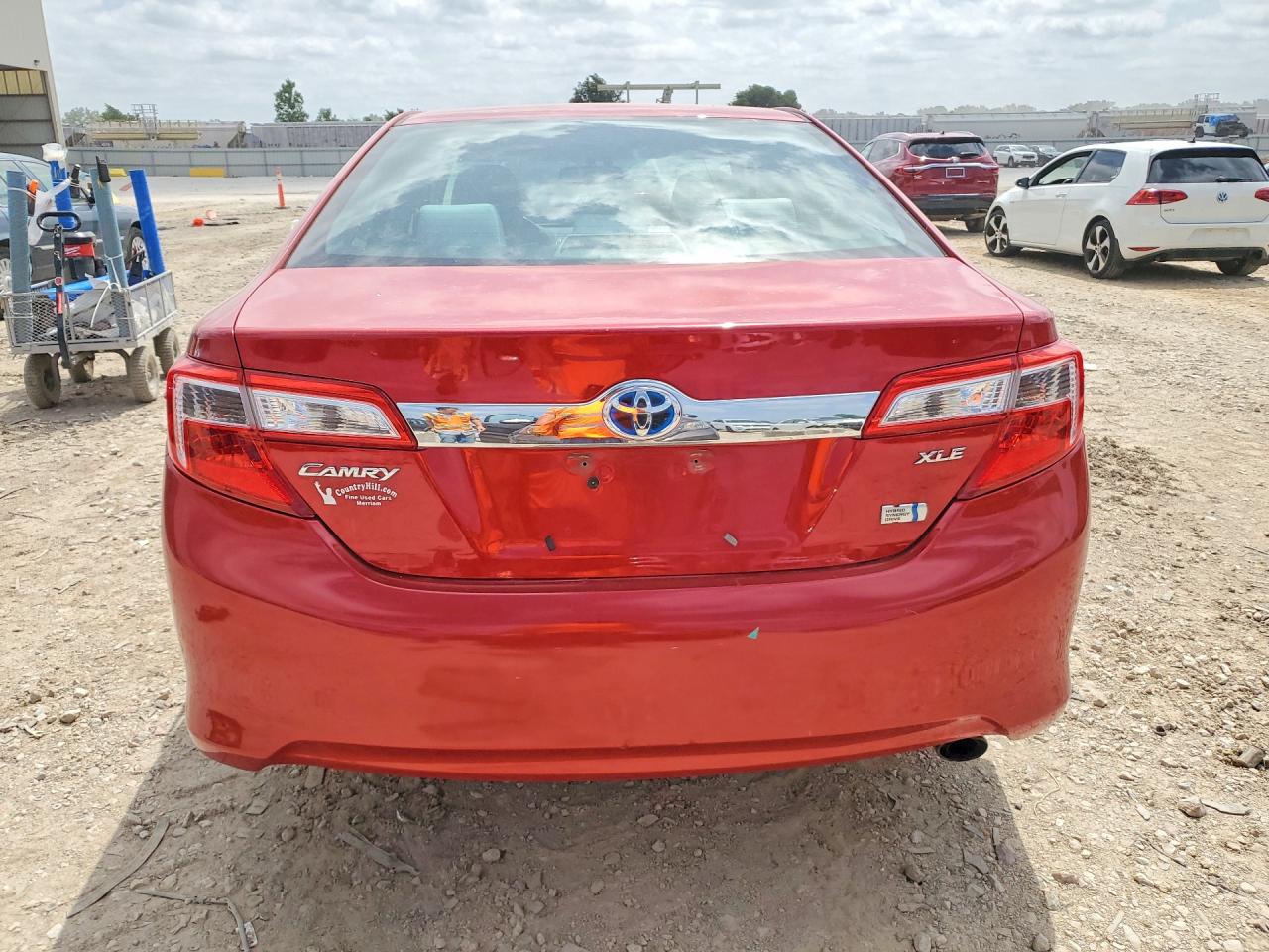 2013 Toyota Camry Hybrid Xle Red vin: 4T1BD1FK1DU091849