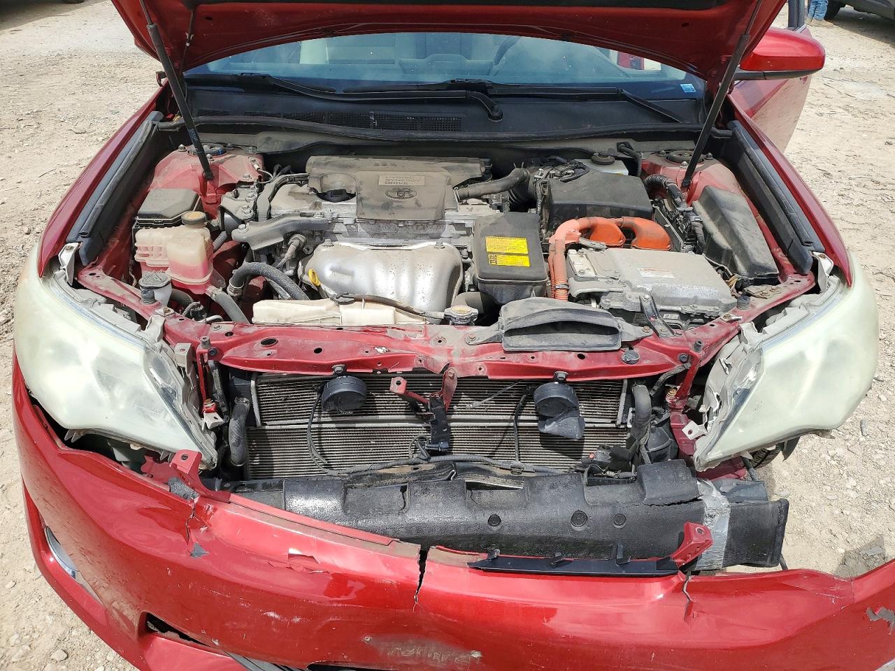 2013 Toyota Camry Hybrid Xle Red vin: 4T1BD1FK1DU091849