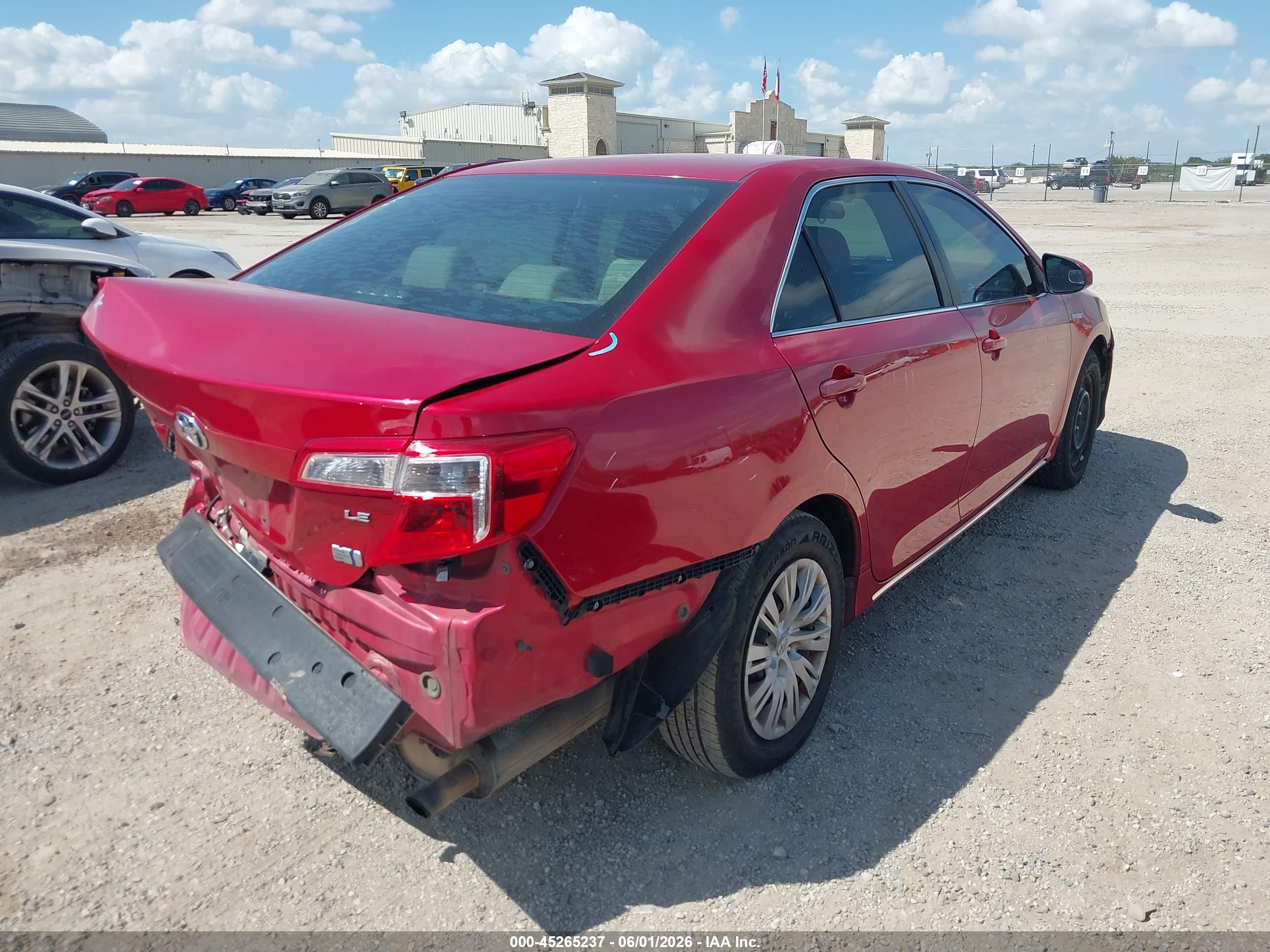 2013 Toyota Camry Hybrid Le Red vin: 4T1BD1FK1DU095268