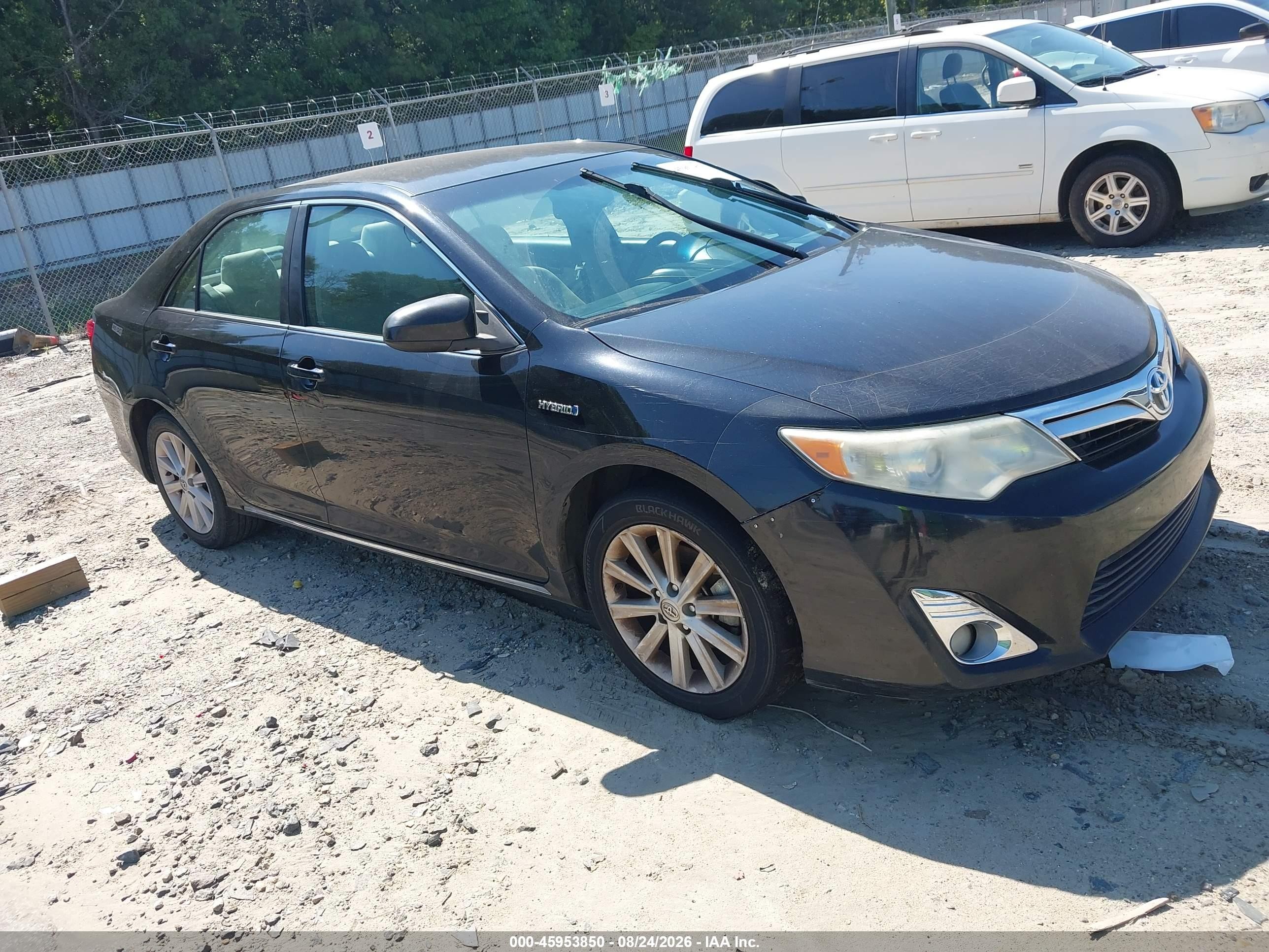2014 Toyota Camry Hybrid Xle Black vin: 4T1BD1FK1EU097491