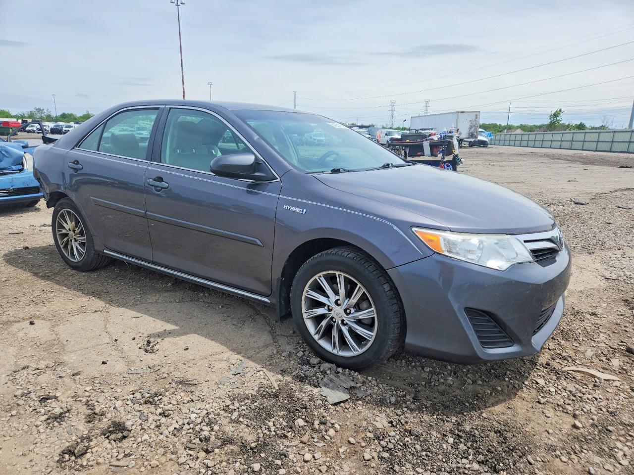 2014 Toyota Camry Hybrid Le Gray vin: 4T1BD1FK1EU105203