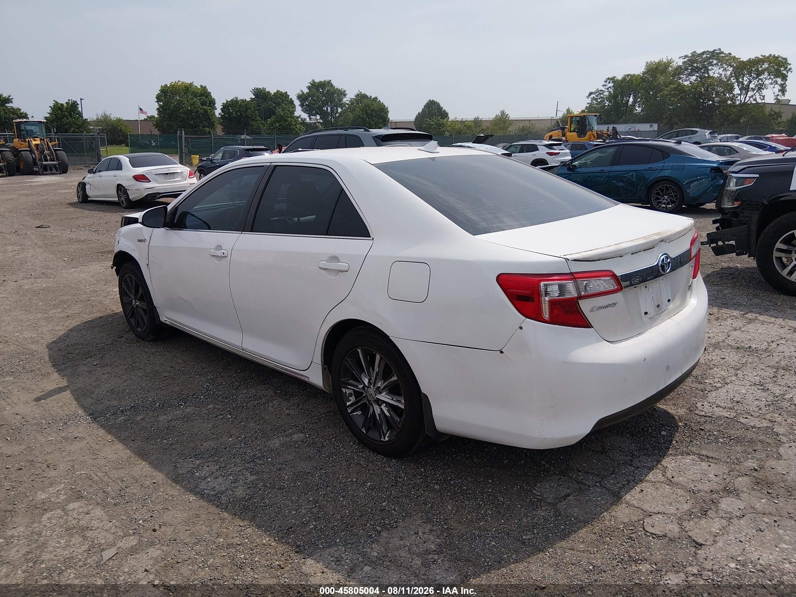 2014 Toyota Camry Hybrid Xle White vin: 4T1BD1FK1EU105735