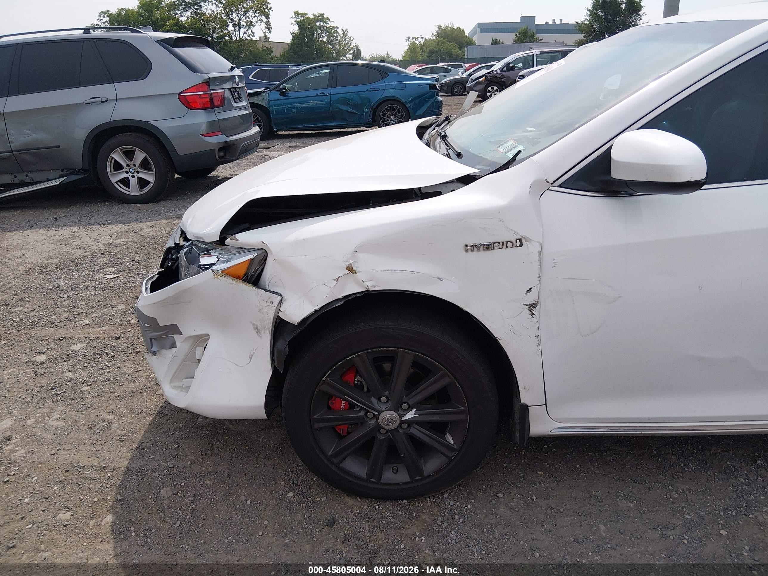 2014 Toyota Camry Hybrid Xle White vin: 4T1BD1FK1EU105735