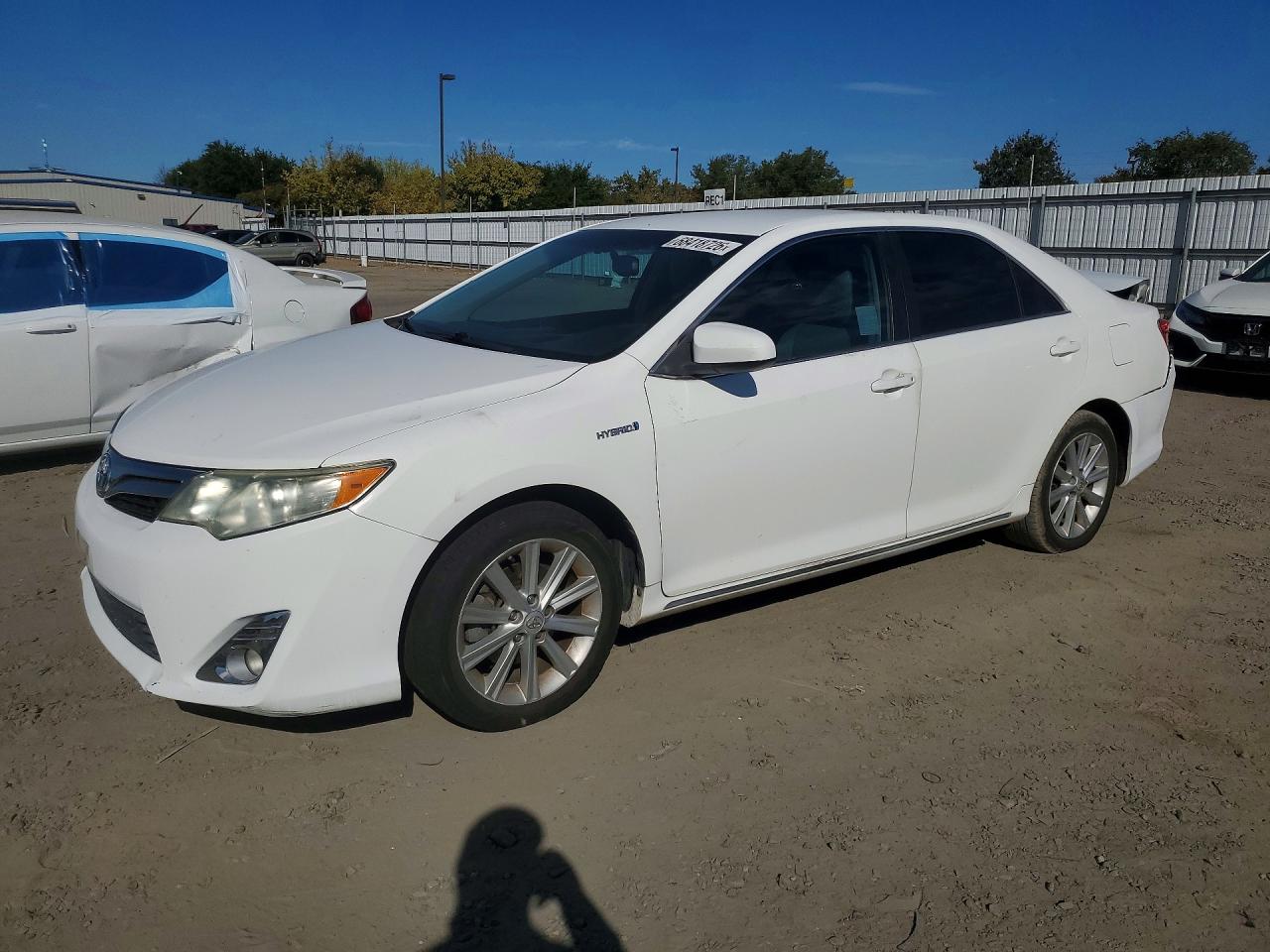 2014 Toyota Camry Hybrid Xle White vin: 4T1BD1FK1EU106111