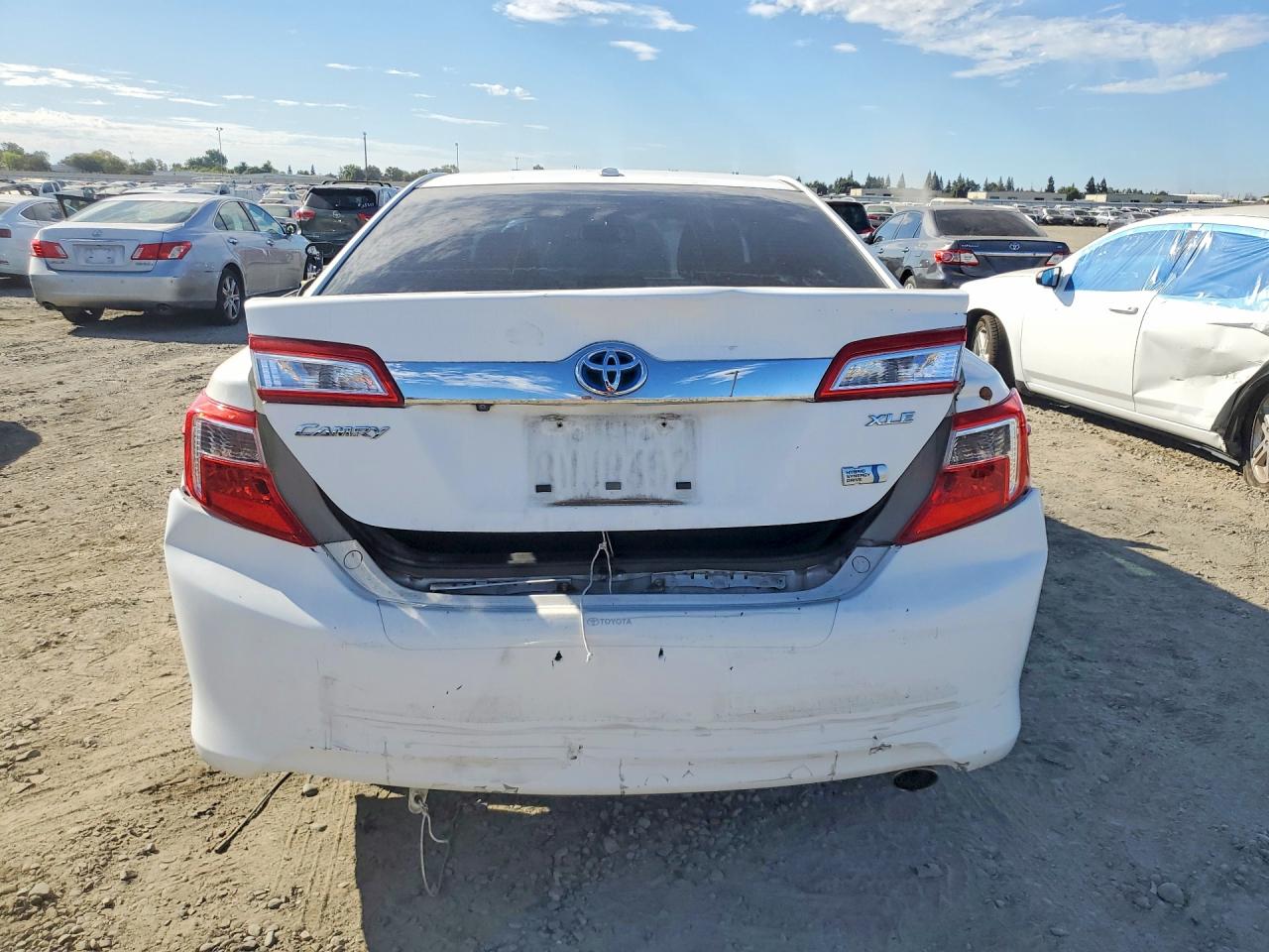 2014 Toyota Camry Hybrid Xle White vin: 4T1BD1FK1EU106111