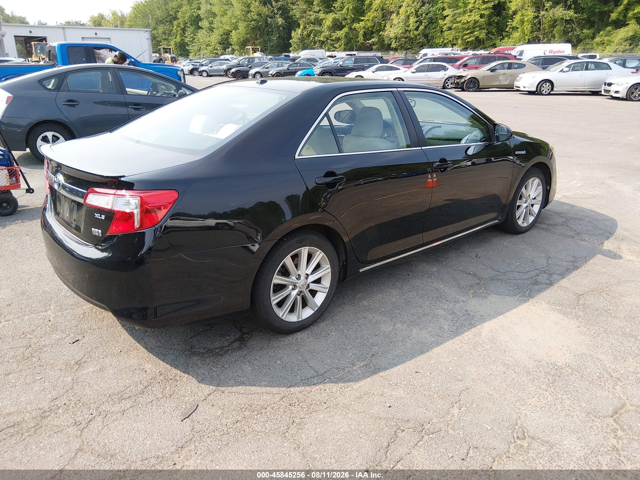 2014 Toyota Camry Hybrid Xle Черный vin: 4T1BD1FK1EU112166