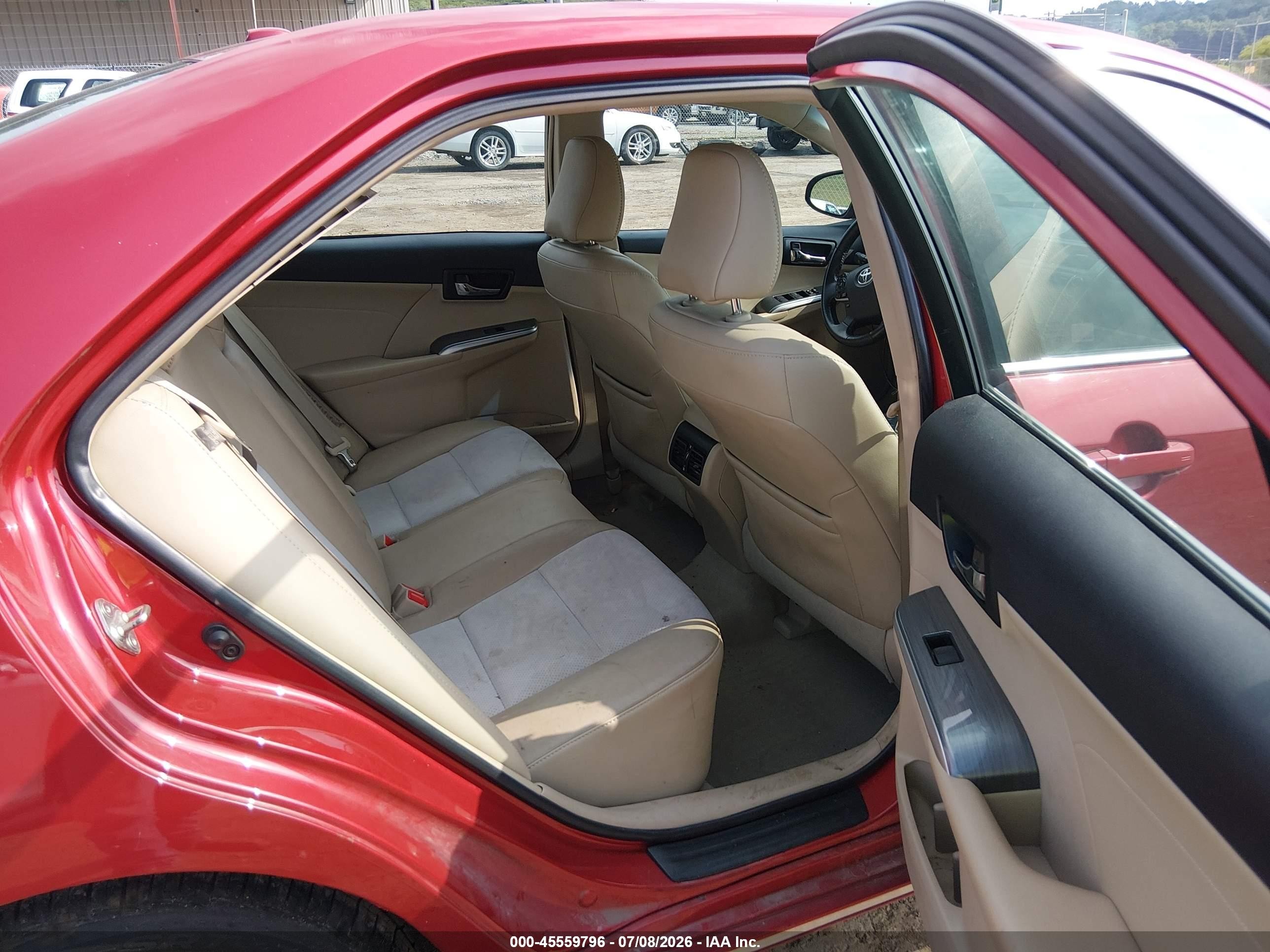 2014 Toyota Camry Hybrid Xle Красный vin: 4T1BD1FK1EU120204