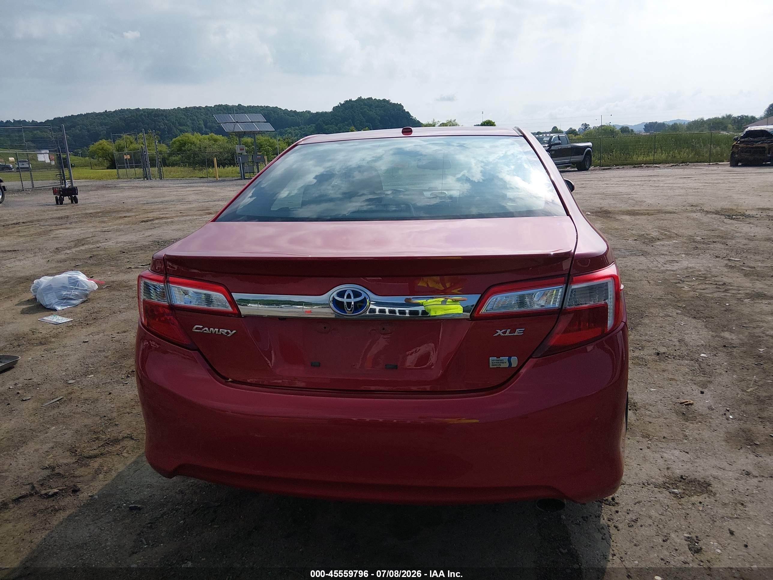 2014 Toyota Camry Hybrid Xle Красный vin: 4T1BD1FK1EU120204