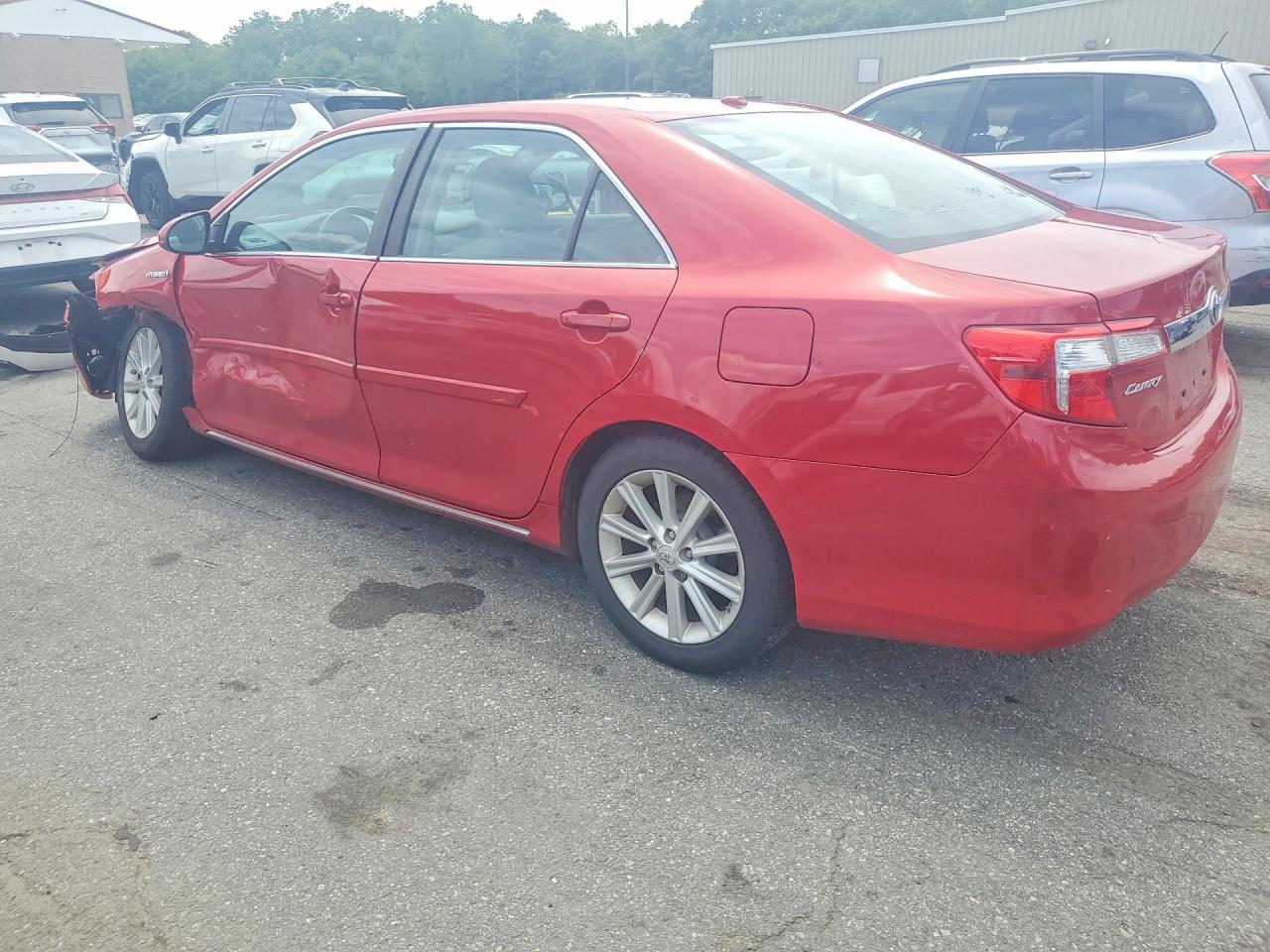 2014 Toyota Camry Hybrid Xle Red vin: 4T1BD1FK1EU125791