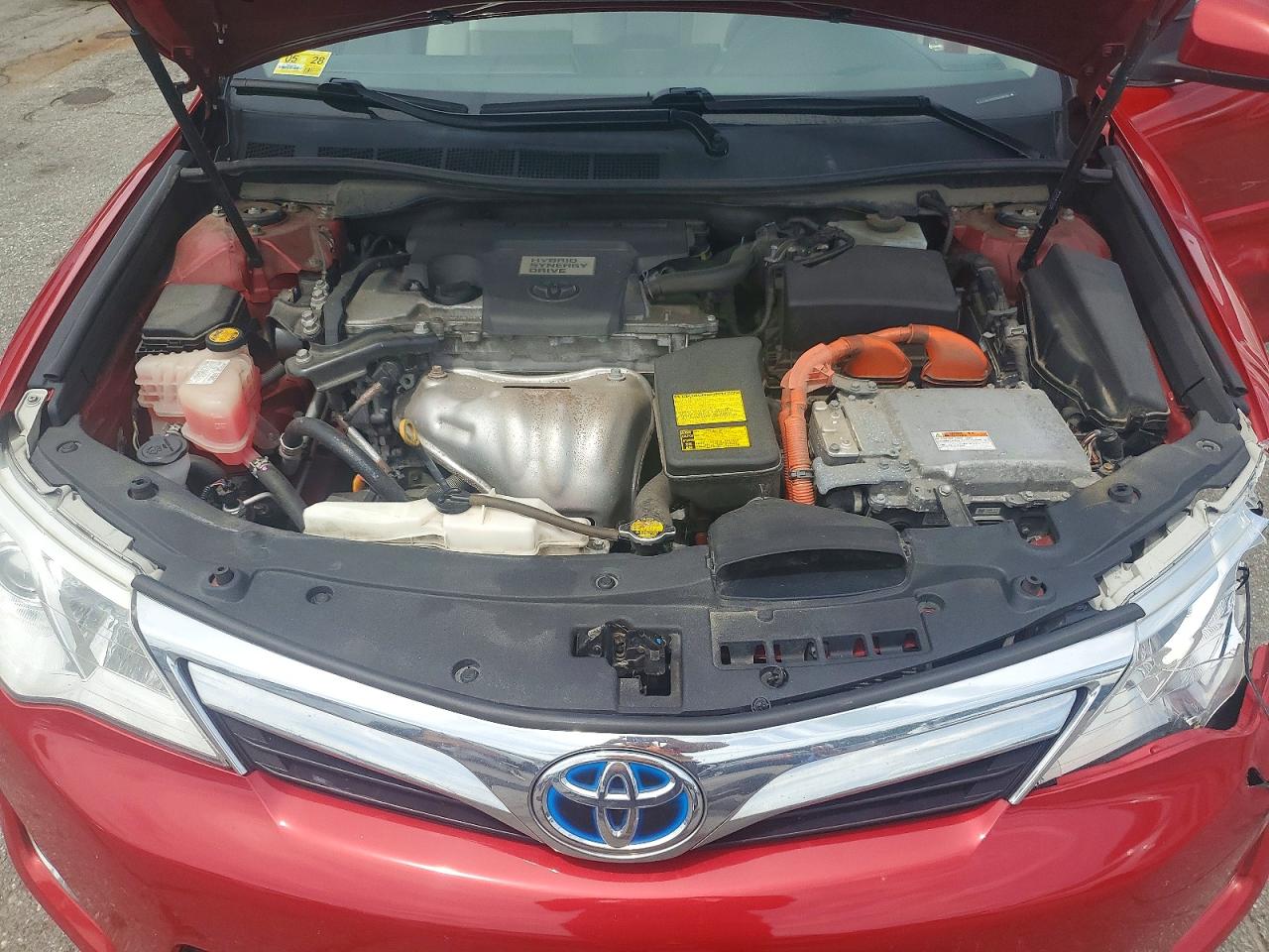 2014 Toyota Camry Hybrid Xle Red vin: 4T1BD1FK1EU125791
