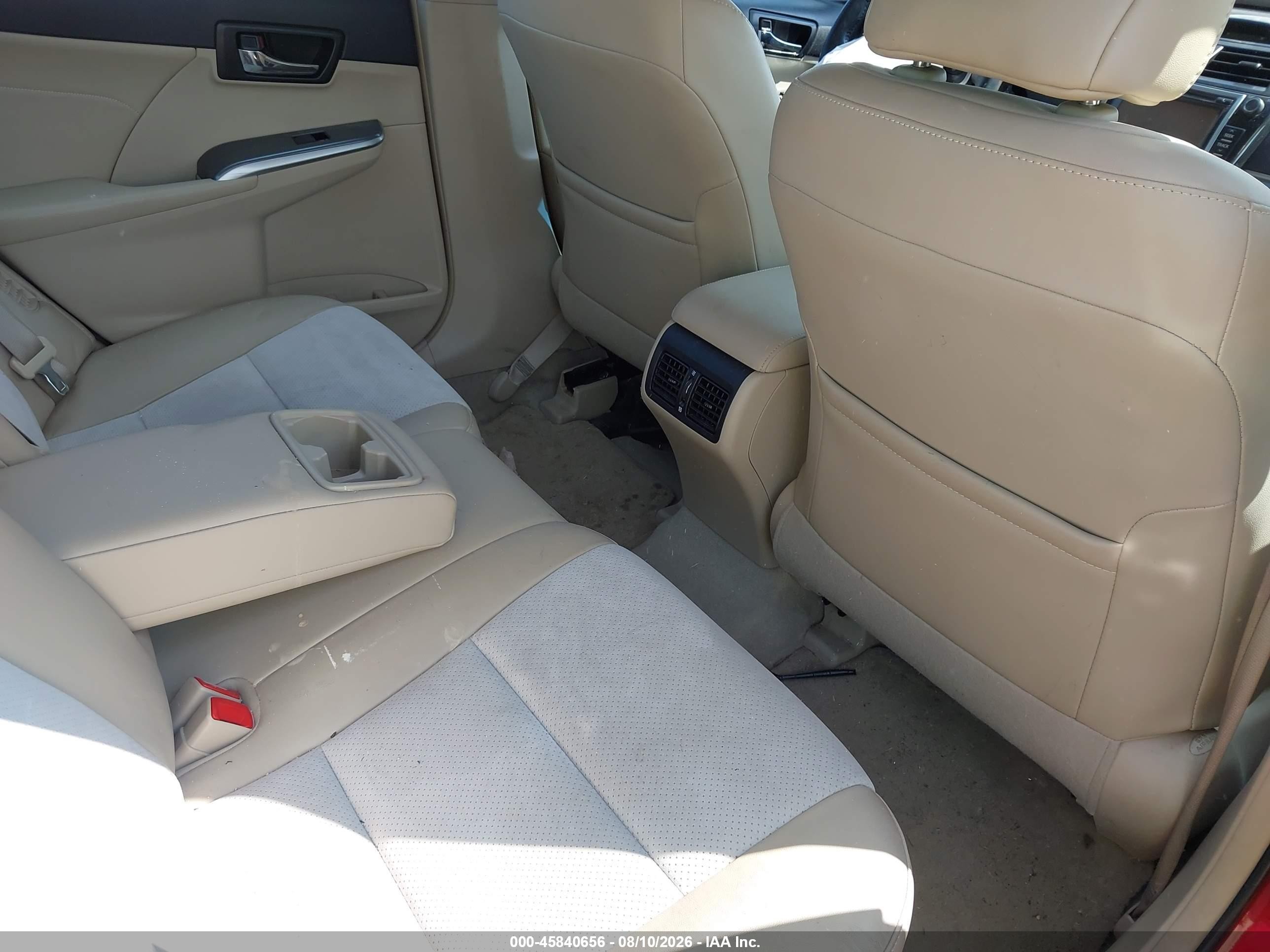 2014 Toyota Camry Hybrid Xle Red vin: 4T1BD1FK1EU131722