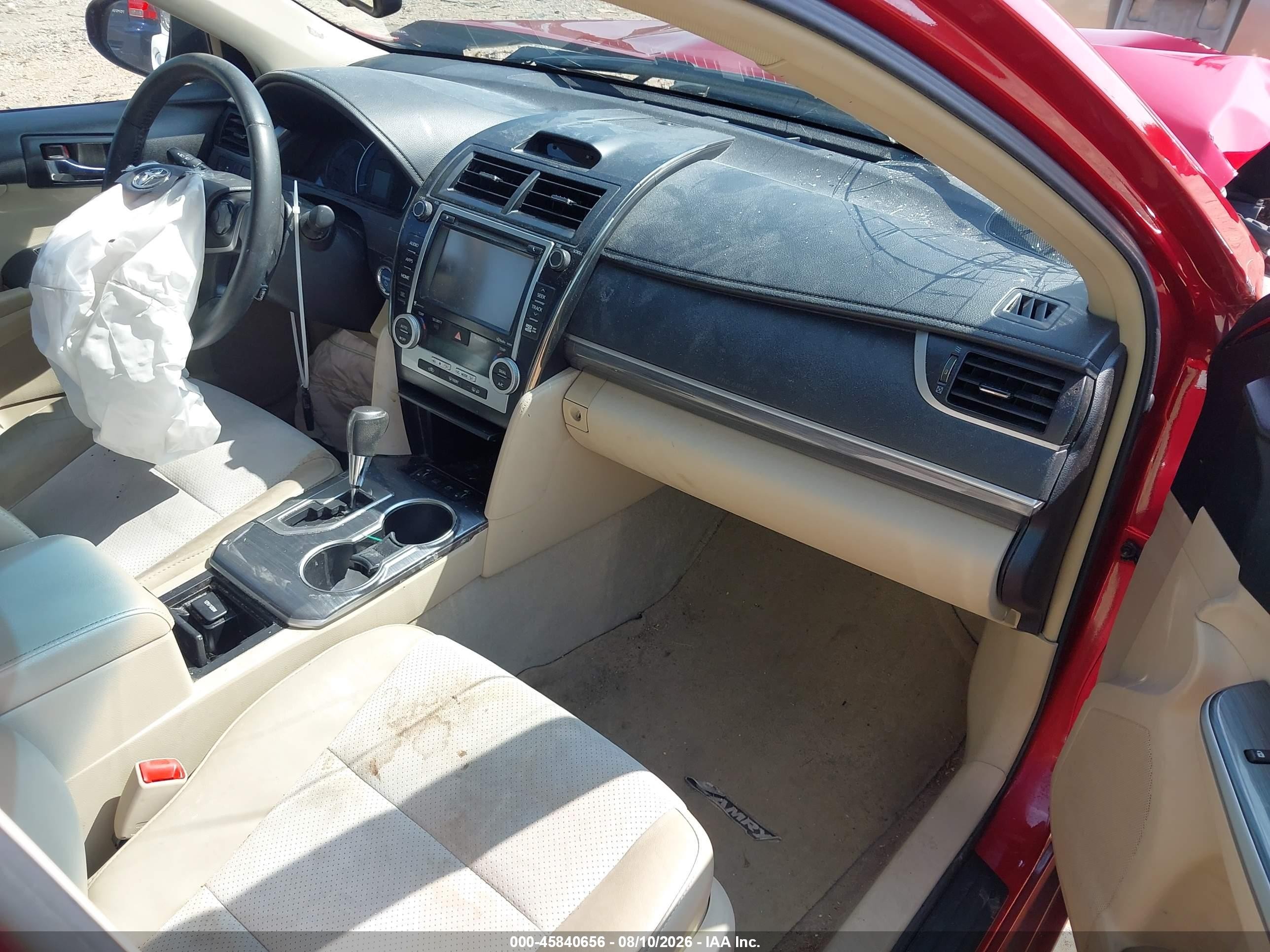 2014 Toyota Camry Hybrid Xle Red vin: 4T1BD1FK1EU131722