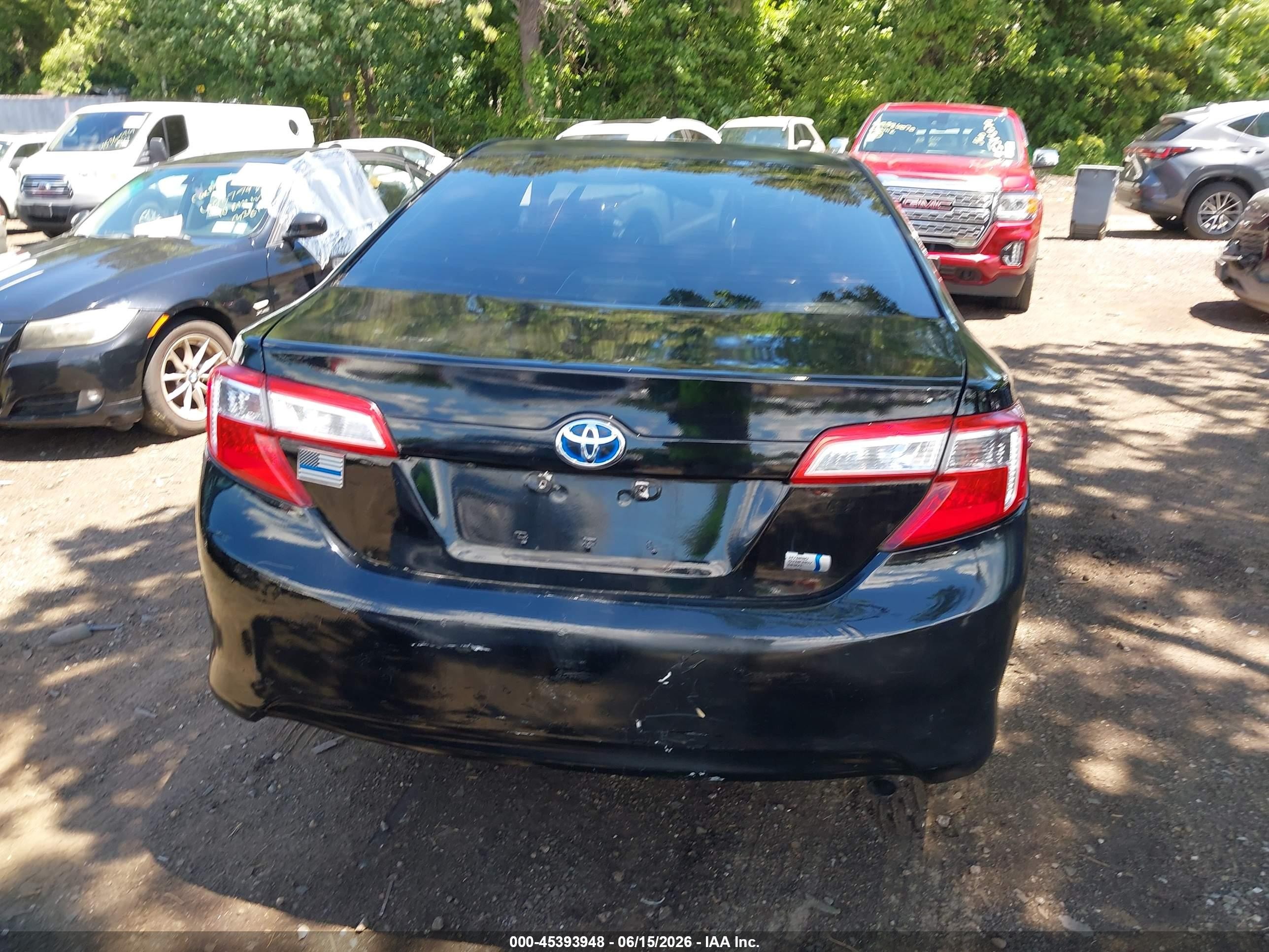 2014 Toyota Camry Hybrid Le Black vin: 4T1BD1FK1EU134250