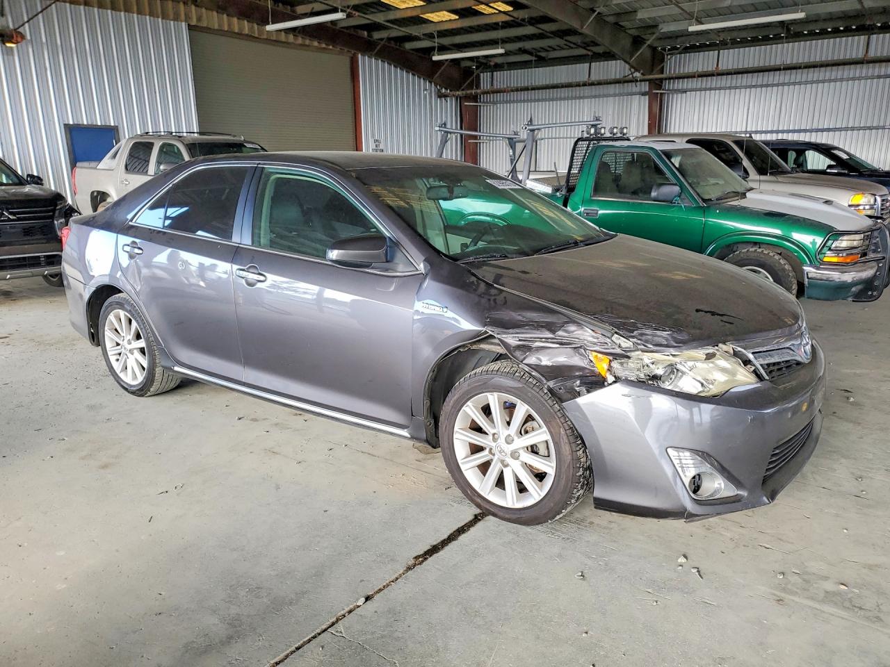 2014 Toyota Camry Hybrid Xle Charcoal vin: 4T1BD1FK1EU138508