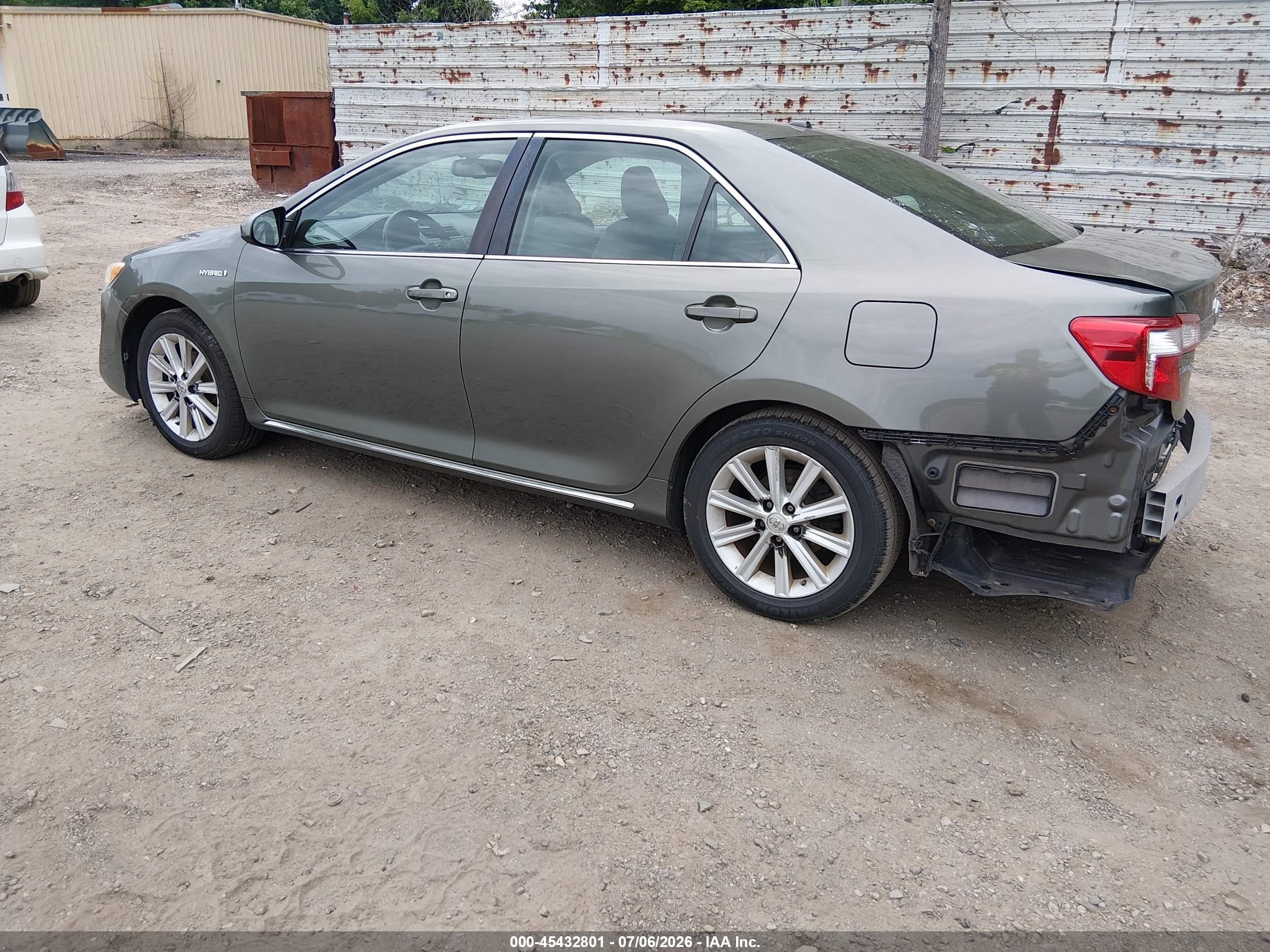 2014 Toyota Camry Hybrid Xle Green vin: 4T1BD1FK1EU138749