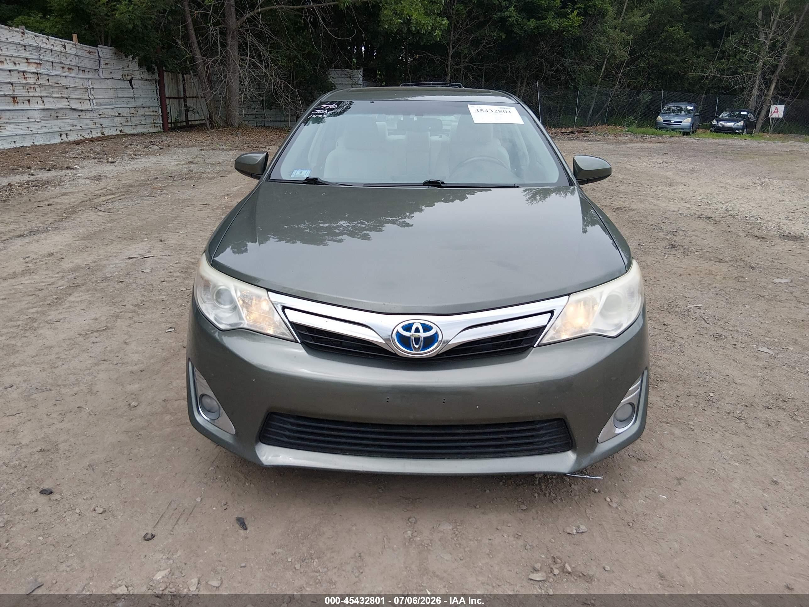 2014 Toyota Camry Hybrid Xle Green vin: 4T1BD1FK1EU138749