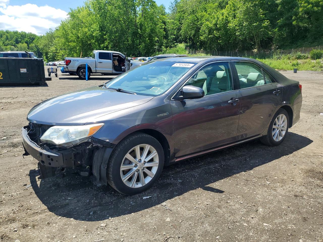 2014 Toyota Camry Hybrid Xle Серый vin: 4T1BD1FK1EU140761