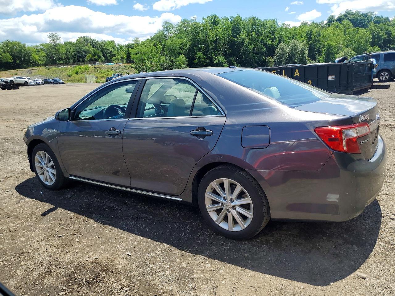 2014 Toyota Camry Hybrid Xle Серый vin: 4T1BD1FK1EU140761