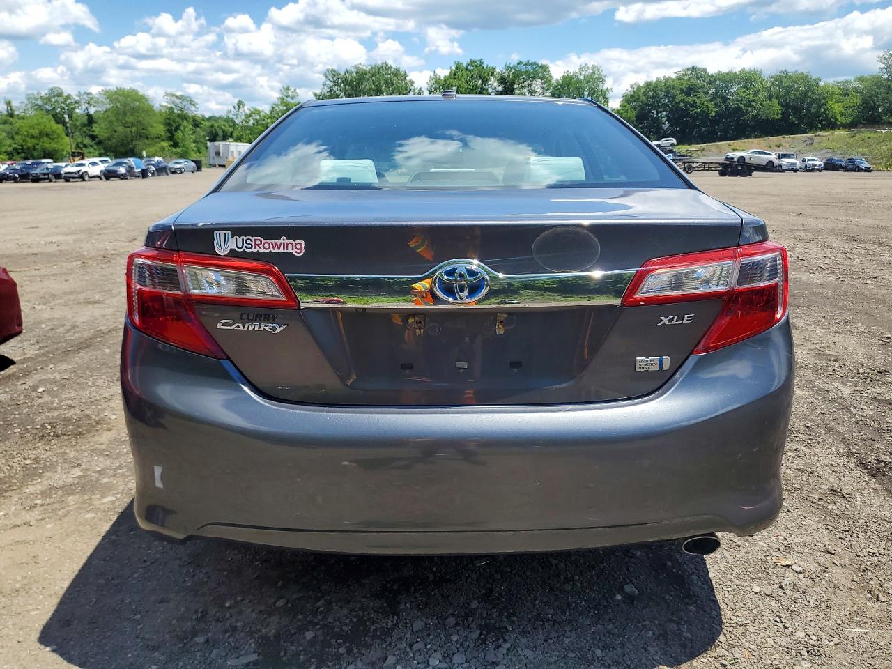 2014 Toyota Camry Hybrid Xle Серый vin: 4T1BD1FK1EU140761