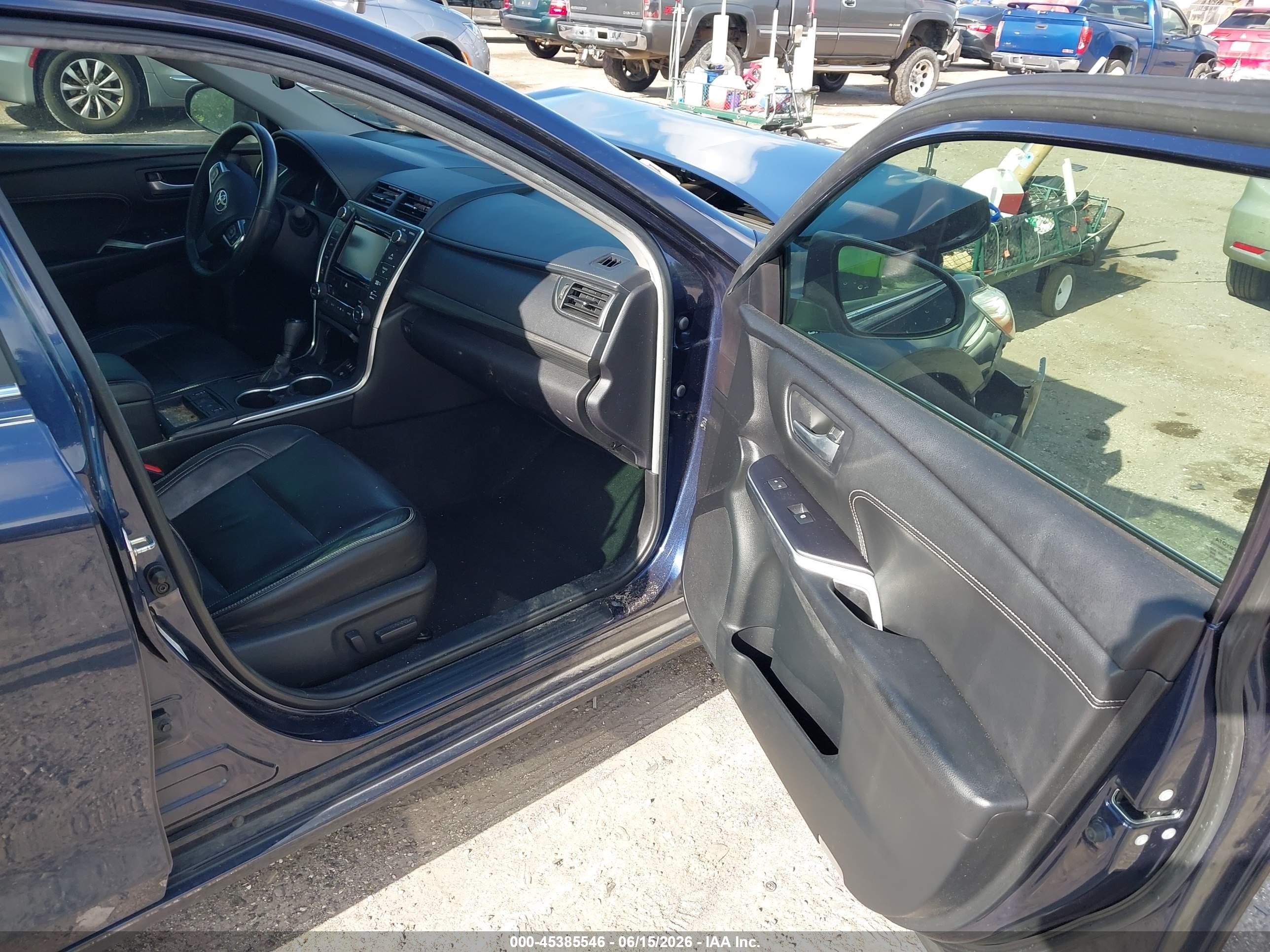 2015 Toyota Camry Hybrid Xle Dark Blue vin: 4T1BD1FK1FU149090
