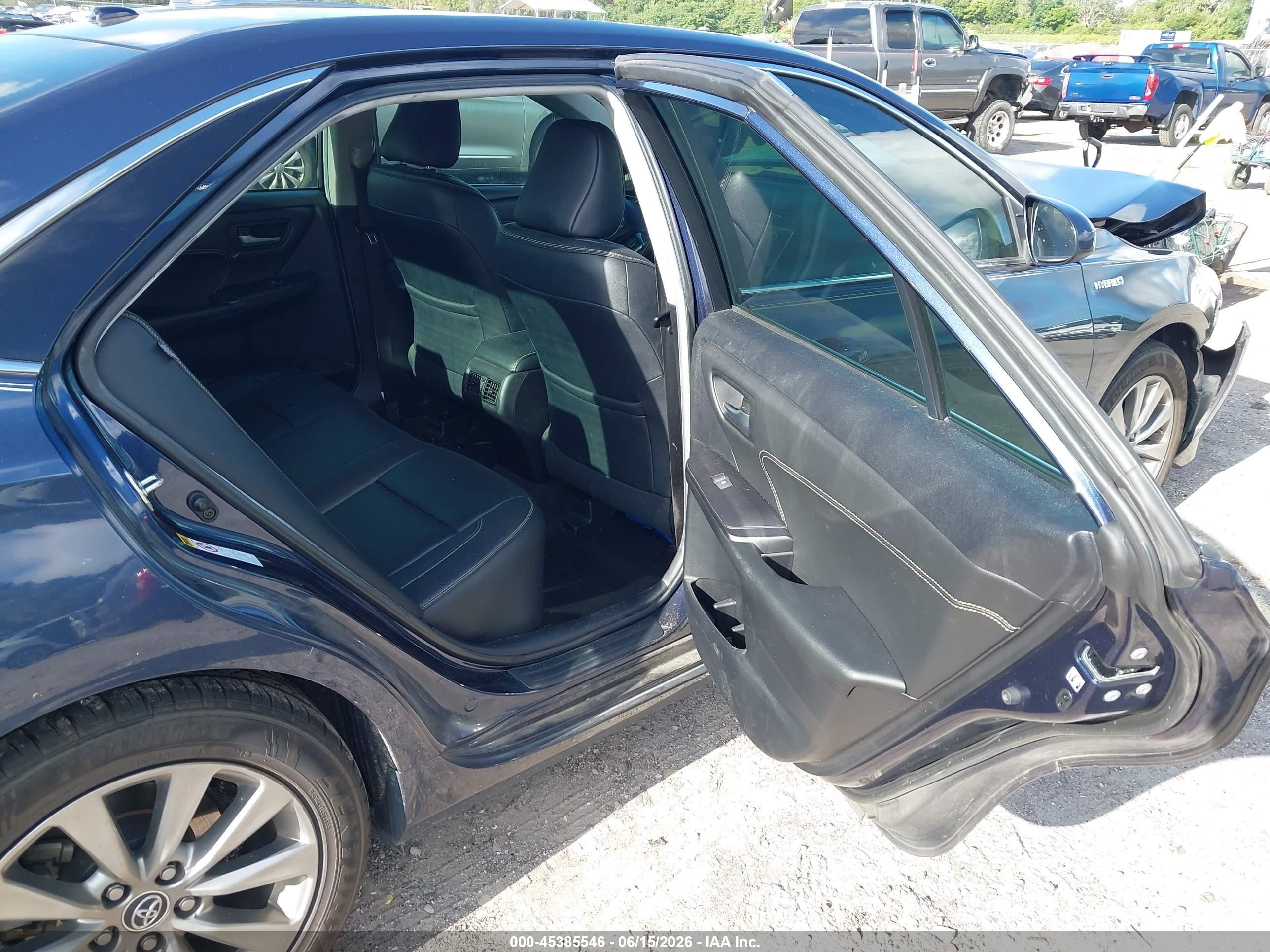 2015 Toyota Camry Hybrid Xle Dark Blue vin: 4T1BD1FK1FU149090