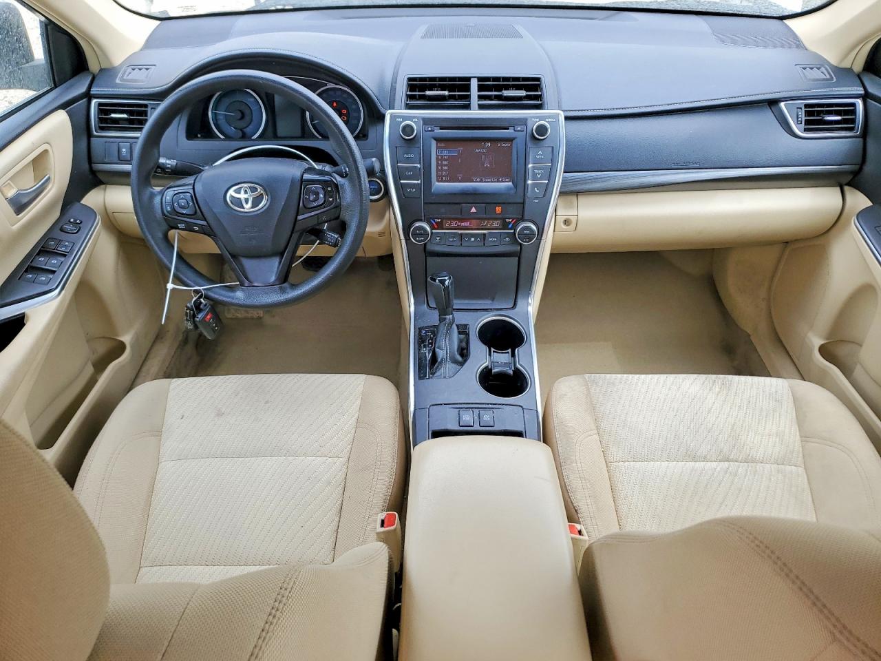 2015 Toyota Camry Hybrid Le Beige vin: 4T1BD1FK1FU171395