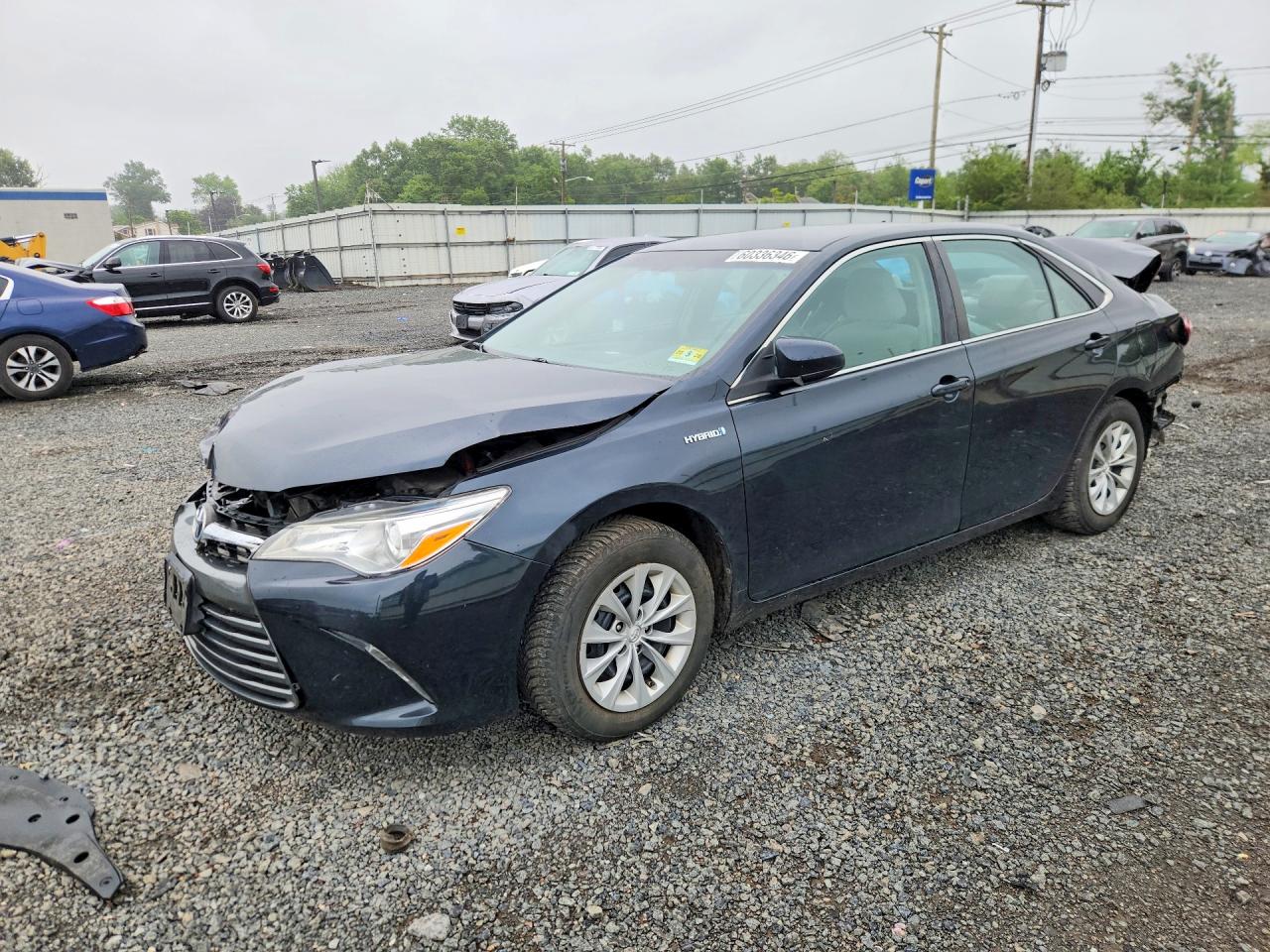 2015 Toyota Camry Hybrid Le Black vin: 4T1BD1FK1FU174295