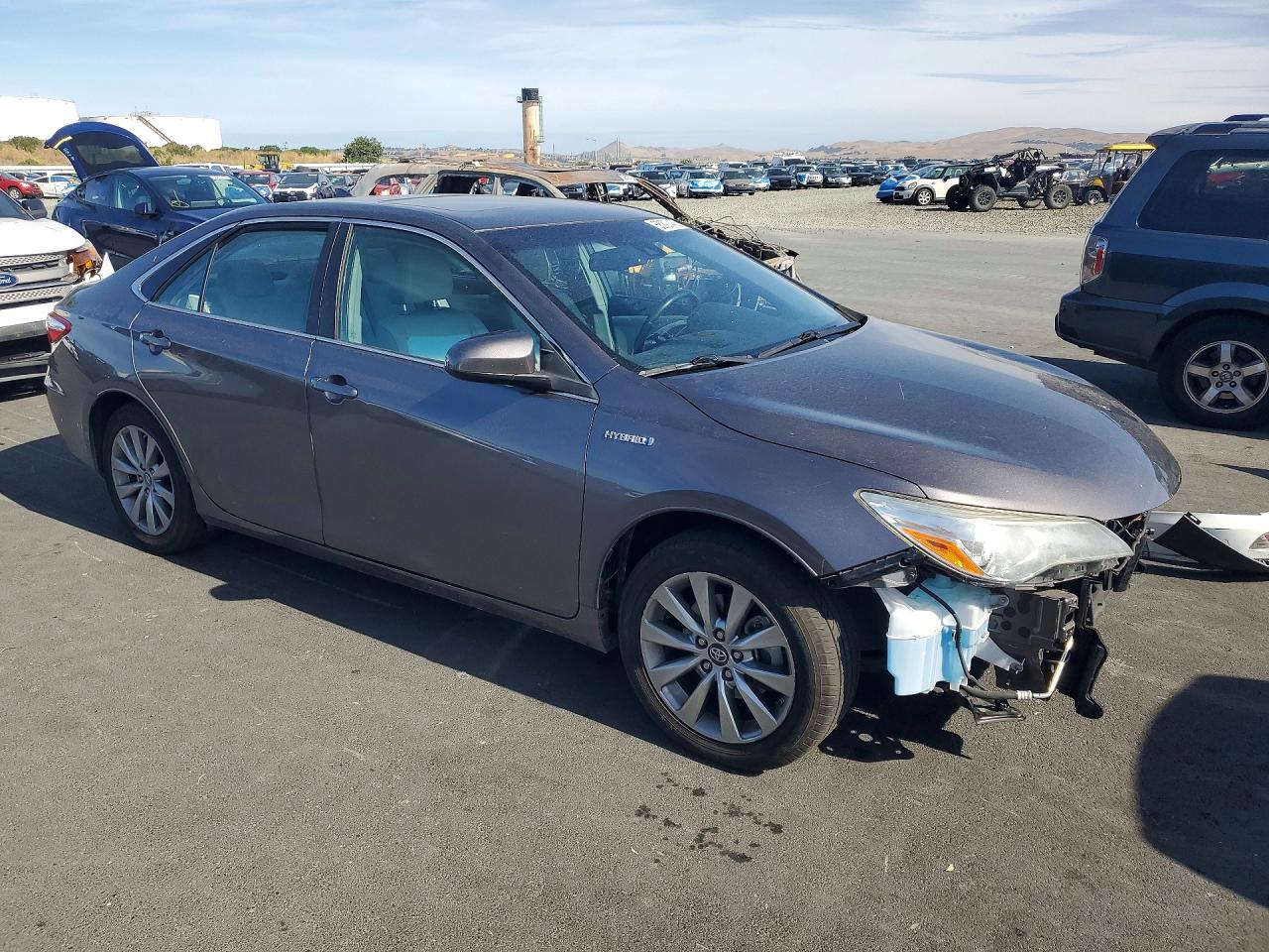 2017 Toyota Camry Hybrid Xle Угольный vin: 4T1BD1FK1HU200929