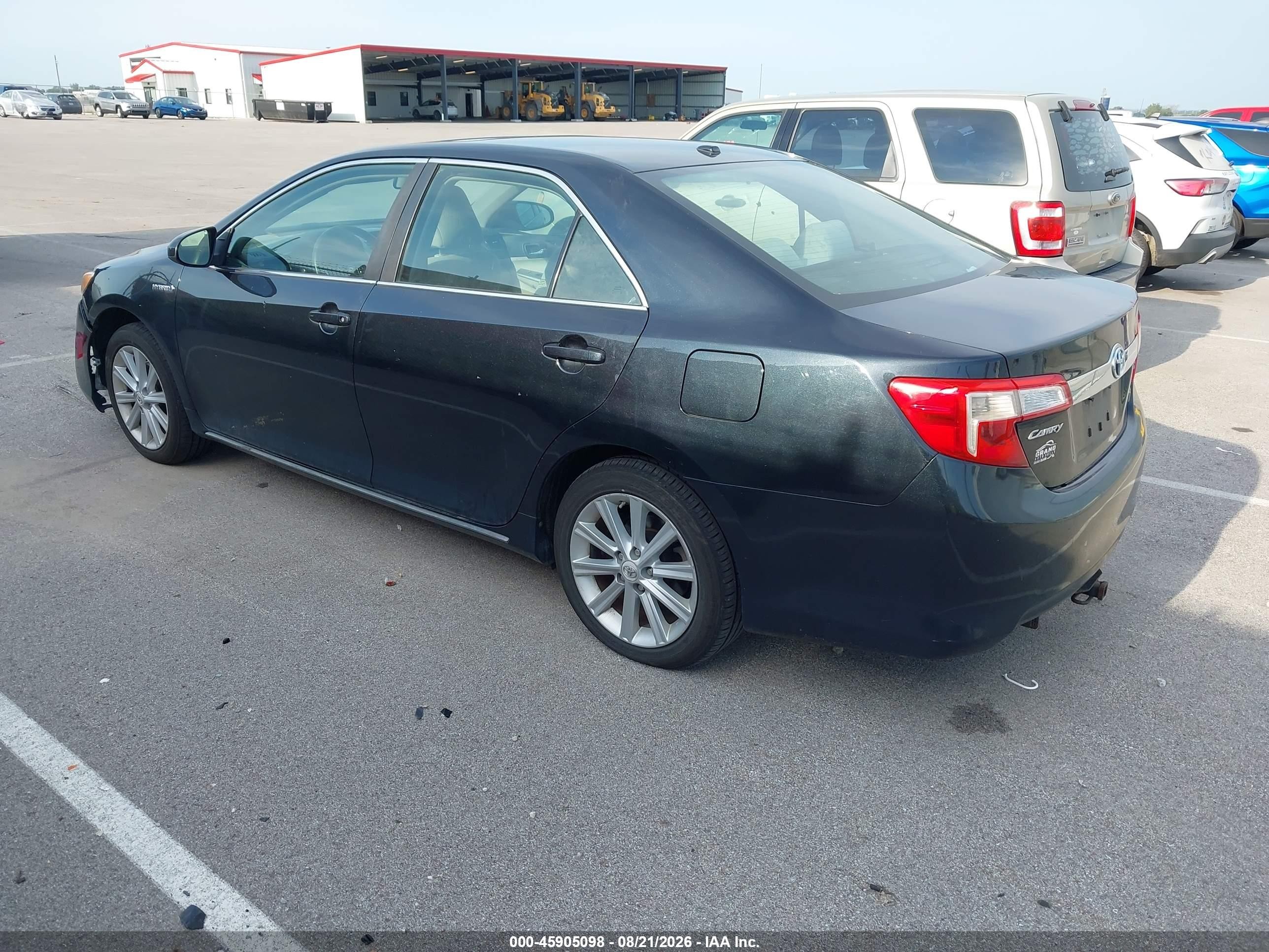 2012 Toyota Camry Hybrid Xle Black vin: 4T1BD1FK2CU002465
