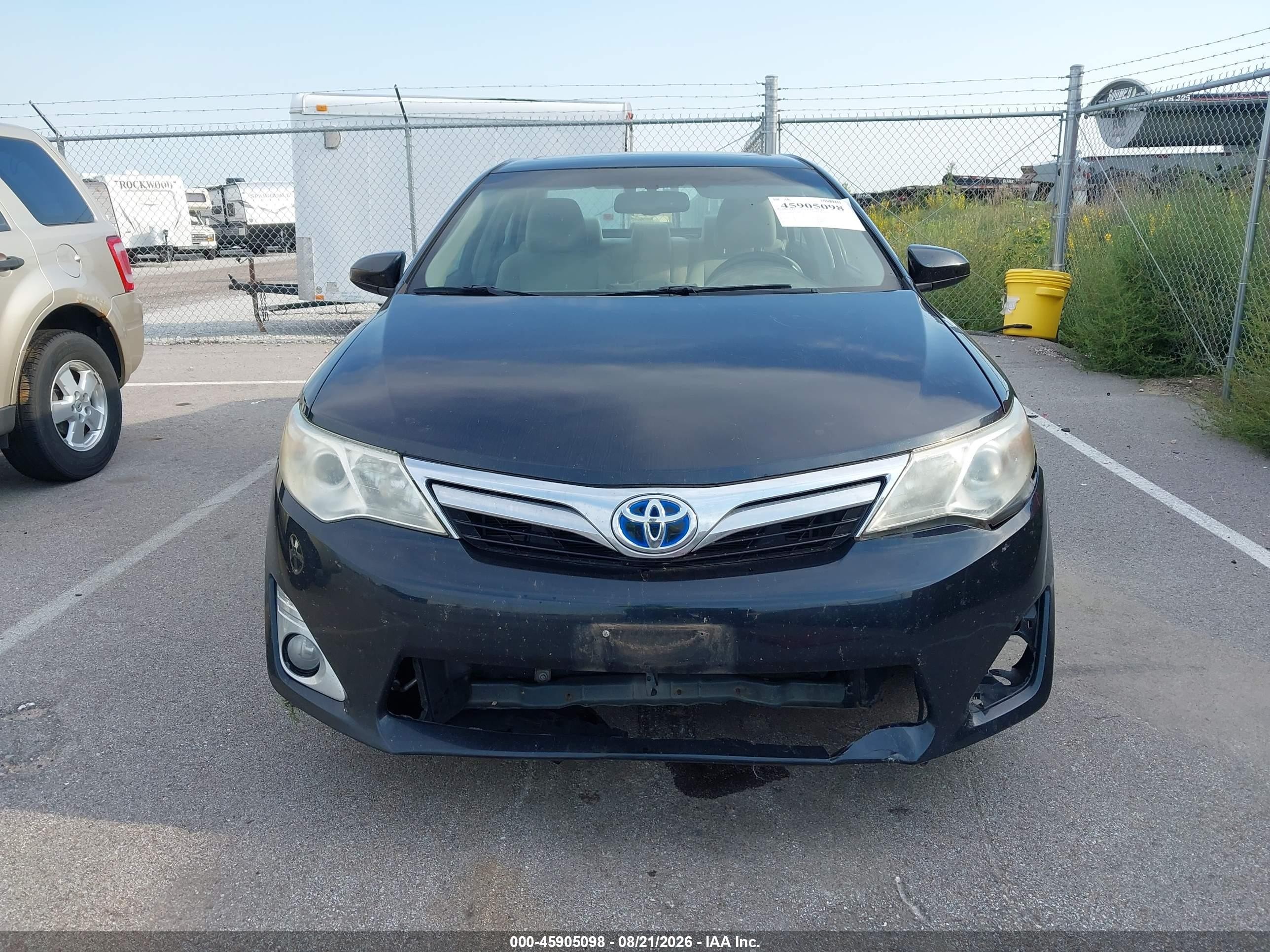 2012 Toyota Camry Hybrid Xle Black vin: 4T1BD1FK2CU002465