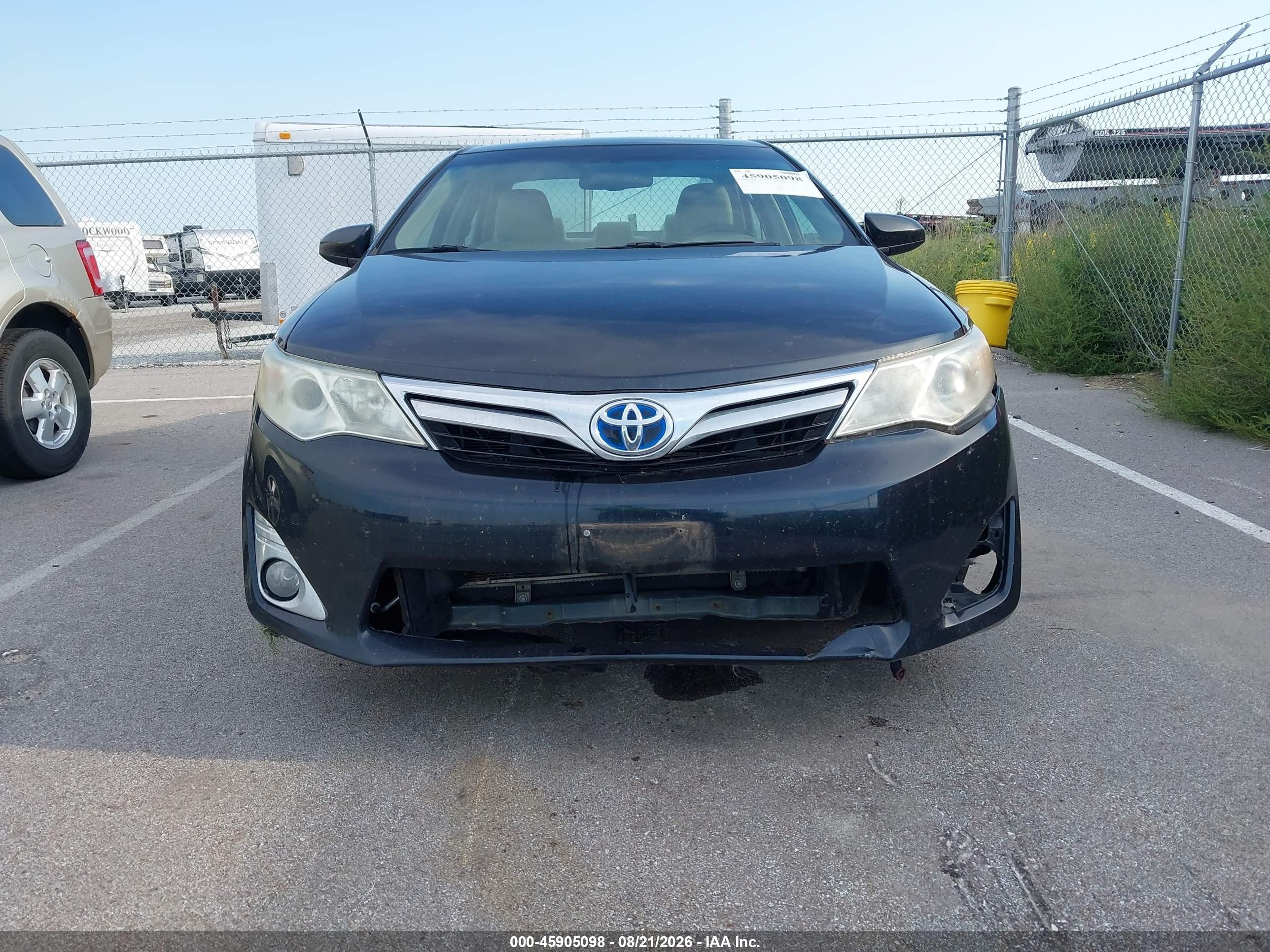2012 Toyota Camry Hybrid Xle Black vin: 4T1BD1FK2CU002465