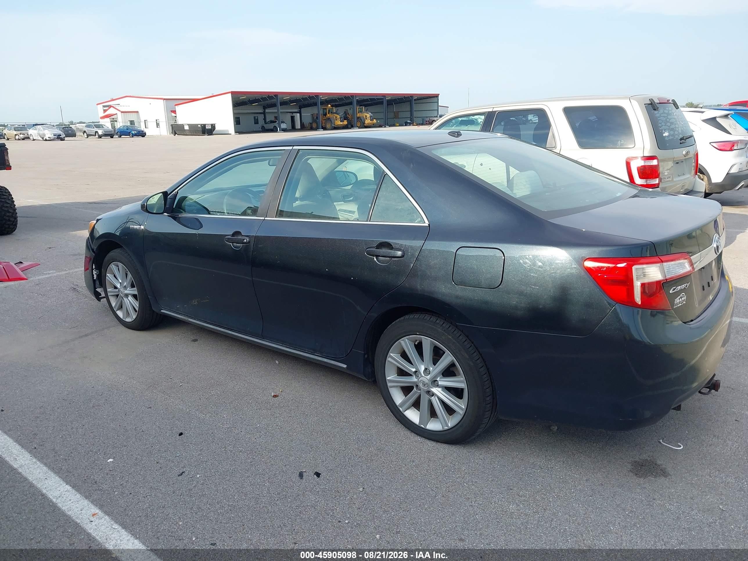 2012 Toyota Camry Hybrid Xle Black vin: 4T1BD1FK2CU002465